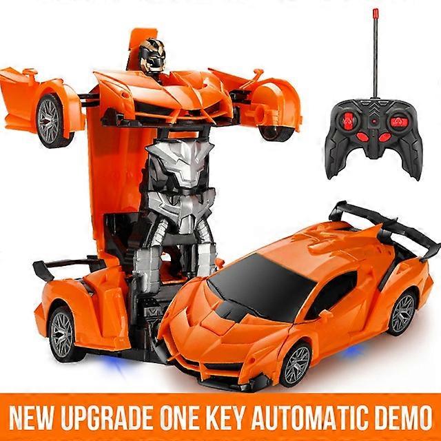 Elektrisk RC-bil 2 i 1 transformationsrobotar Sportfordonsmodell Robotar Pojkar Leksaker Fjärrkontro