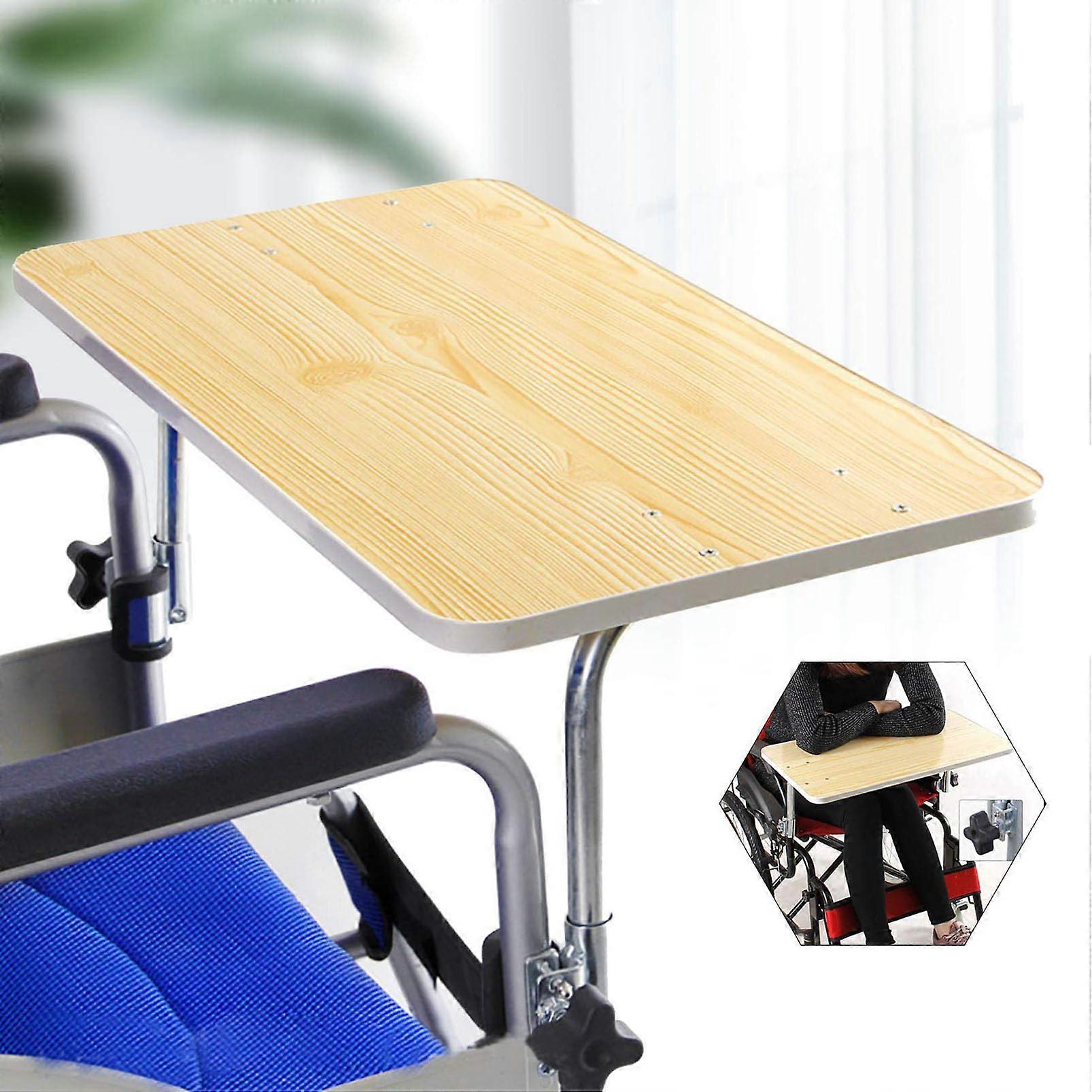 Wheelchair Tray Table, Wooden Detachable Tray, Dining Table Board With Wheelchair Compatibility, Writing Reading Eating