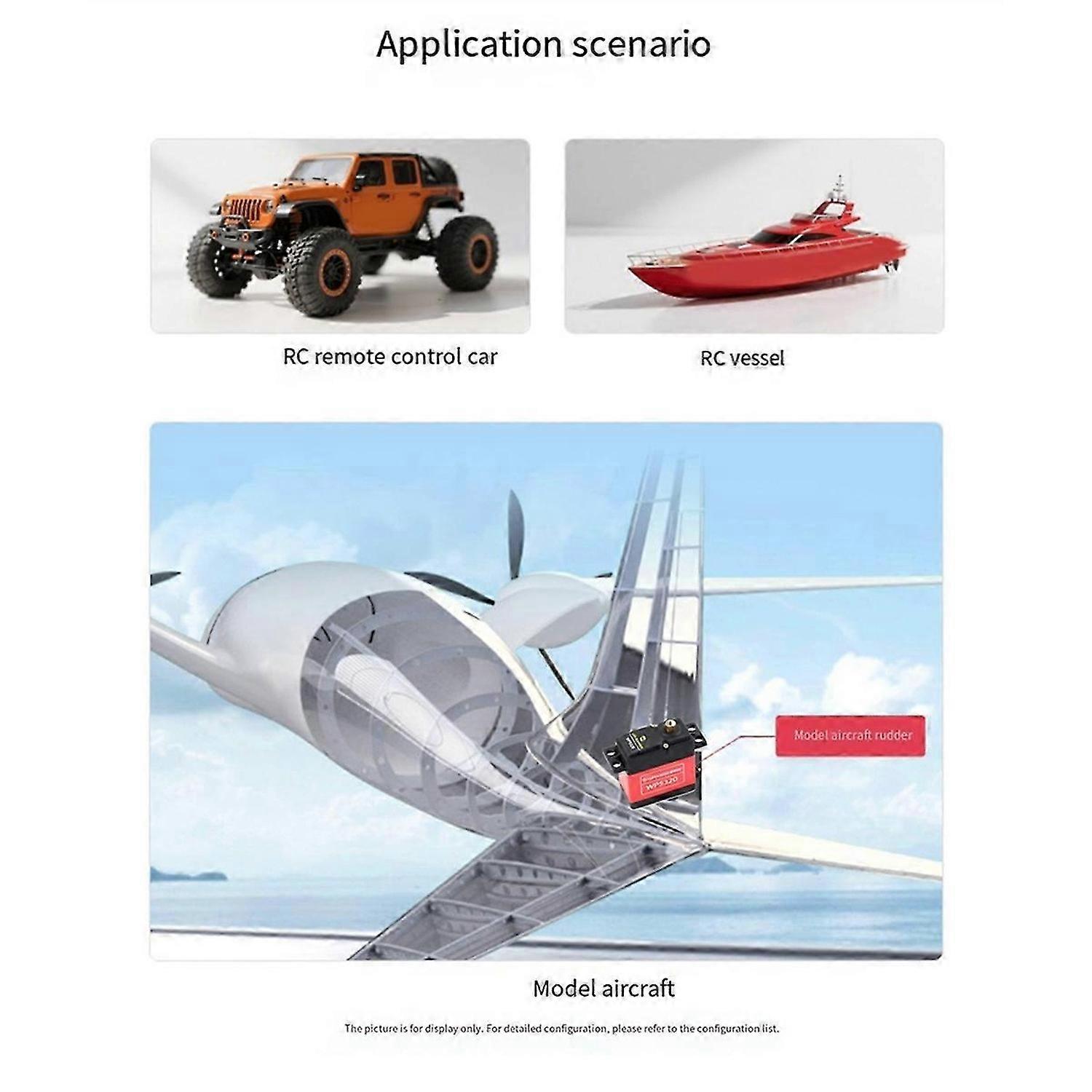 Digital Motor Servo 20KG 180 Degree Continuous Rotation High Torque Metal Shell Waterproof for RC C