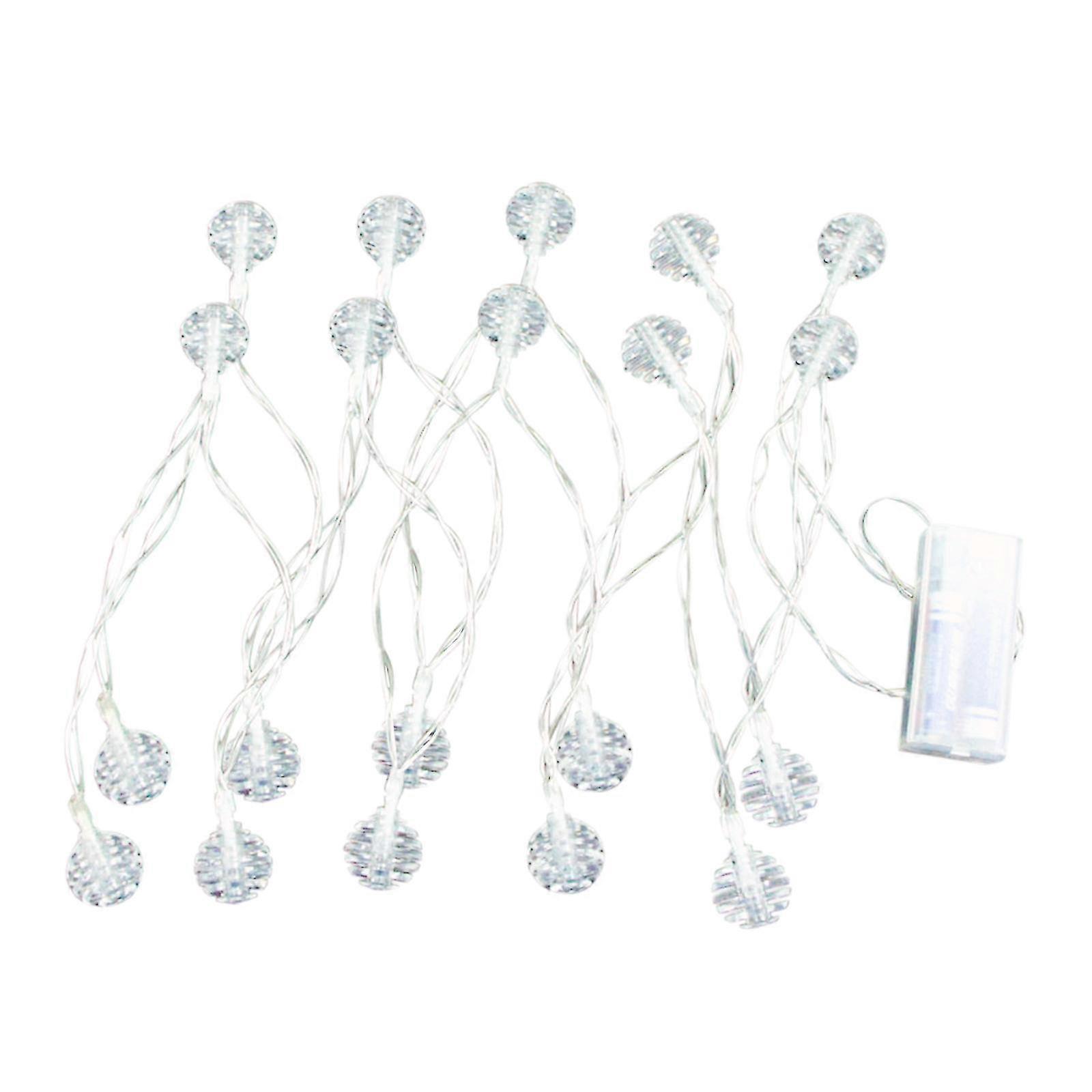 2025 Christmas Balls LED Decorative Lights Transparent Layered Multi-Stack Lights String Battery Garden Decoration Balls, Colorful Models