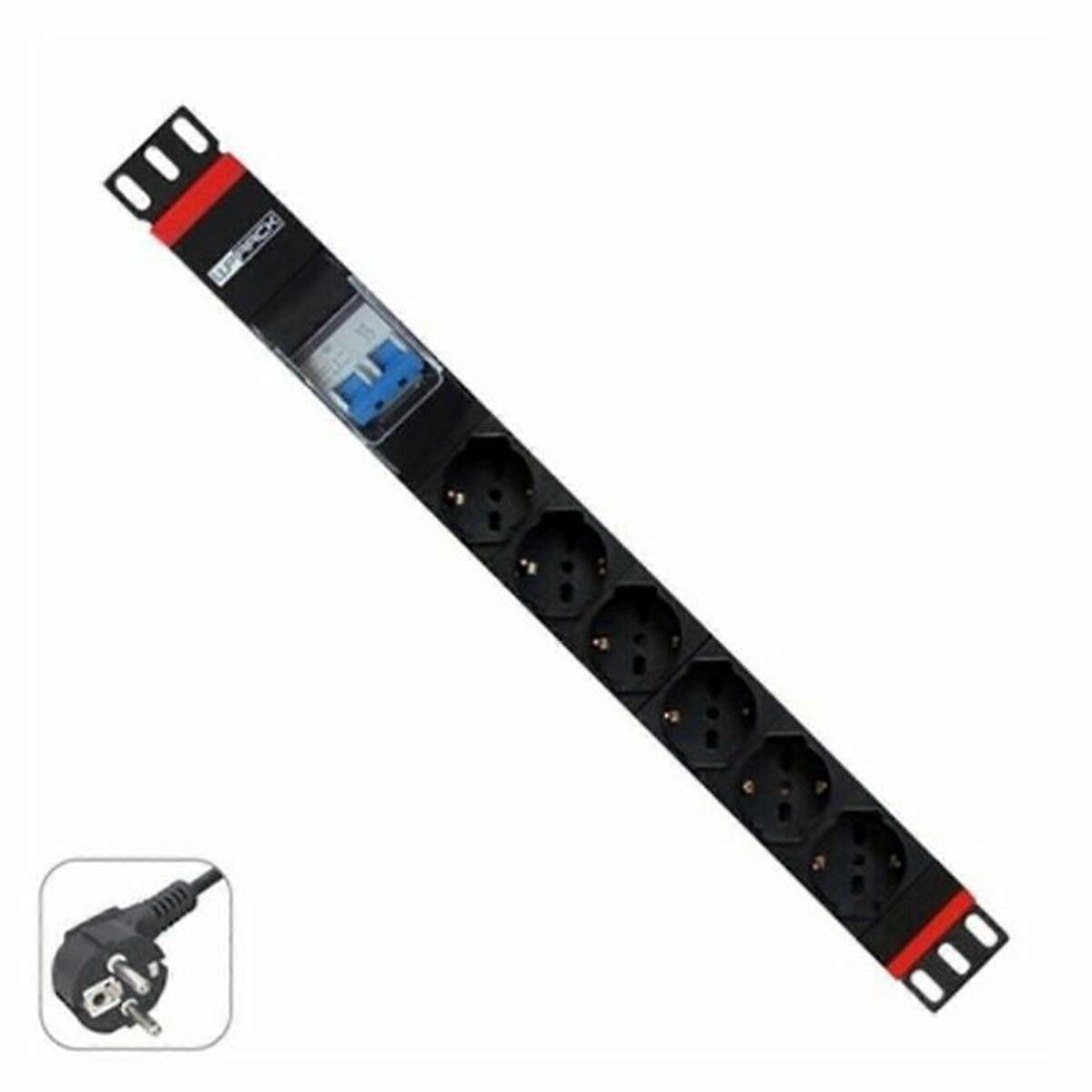 Schuko 19 » 6 Way Multi-socket Adaptateur WP WPN-PDU-G02-06 (2 m)