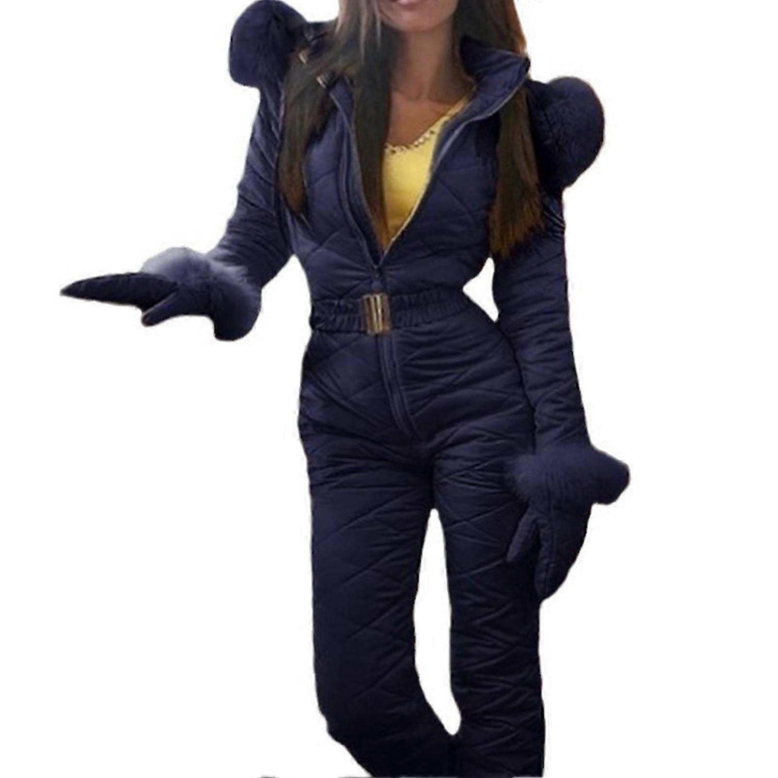 Women's Waterproof Ski Jumpsuit Waterproof Windproof Thrilling downhill runs