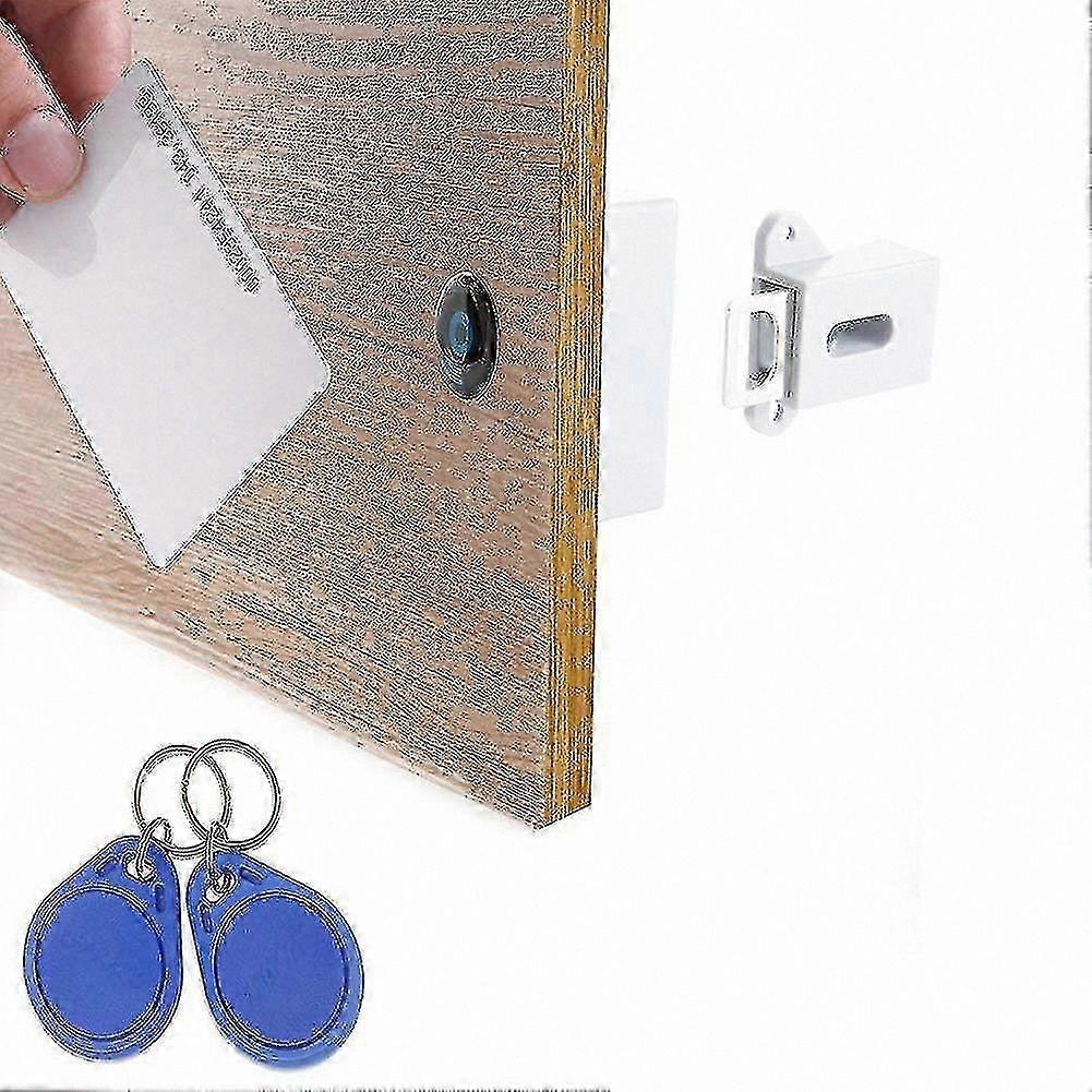 Smart Hidden Electronic Lock, DIY RFID Cabinet Latch for Wooden Drawers, Cupboard, and Locker Solutions