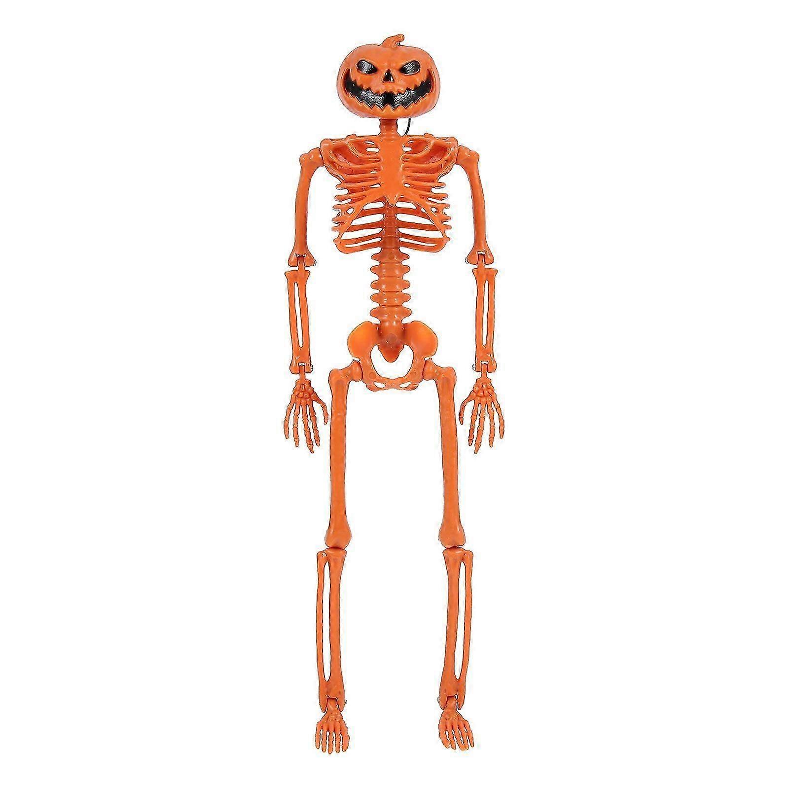 Halloween Pumpkin Head Skeleton Pendant Simulated Pumpkin Skeleton Model