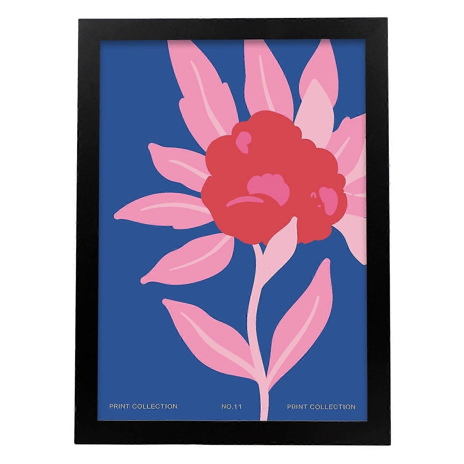 Affiche fleur de zinnia