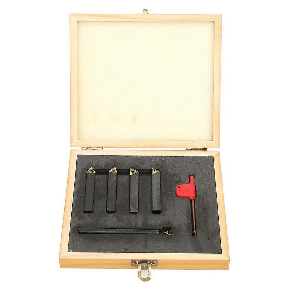 5Pcs Indexable Turning Tool Set Cemented Carbide Insert for Cutting Chamfering F4-1-10mm
