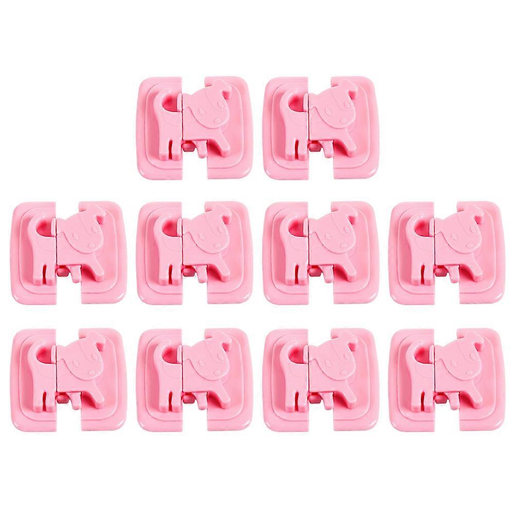 10 Pcs Pink Cabinet Locks For Child Safety And Toddler Protection Easy Installation Multifunctional Home Safety