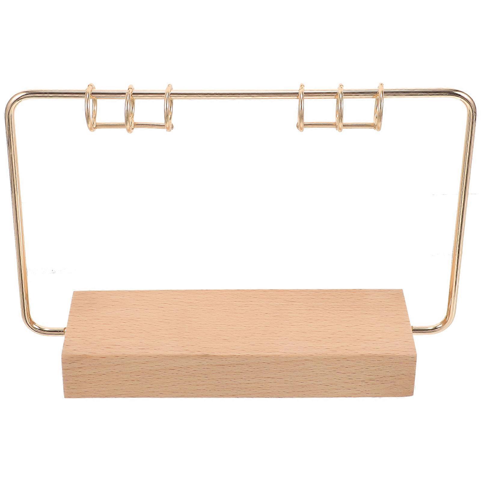 Golden Desk Calendar Holder for Office and Home 1Set Flip Calendar Bracket