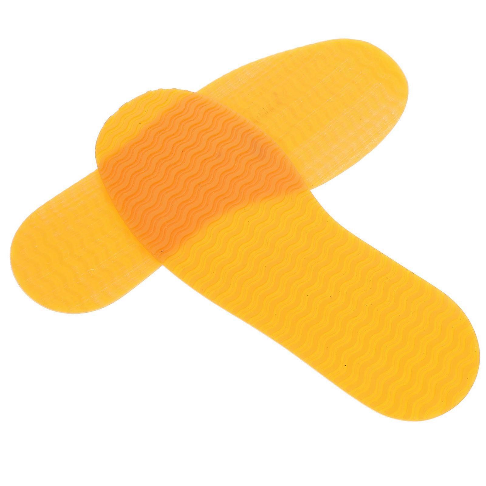 Durable Khaki Rubber Shoe Sole Repairing Replacement for One Pair of Shoes