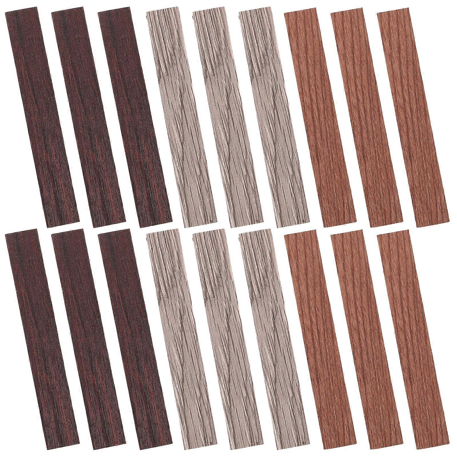 30Pcs Mini House Flooring Peel And Stick Wood Grain Floor Tiles For Interior Decoration Creating Realistic Design Suitable For Craft Enthusiasts