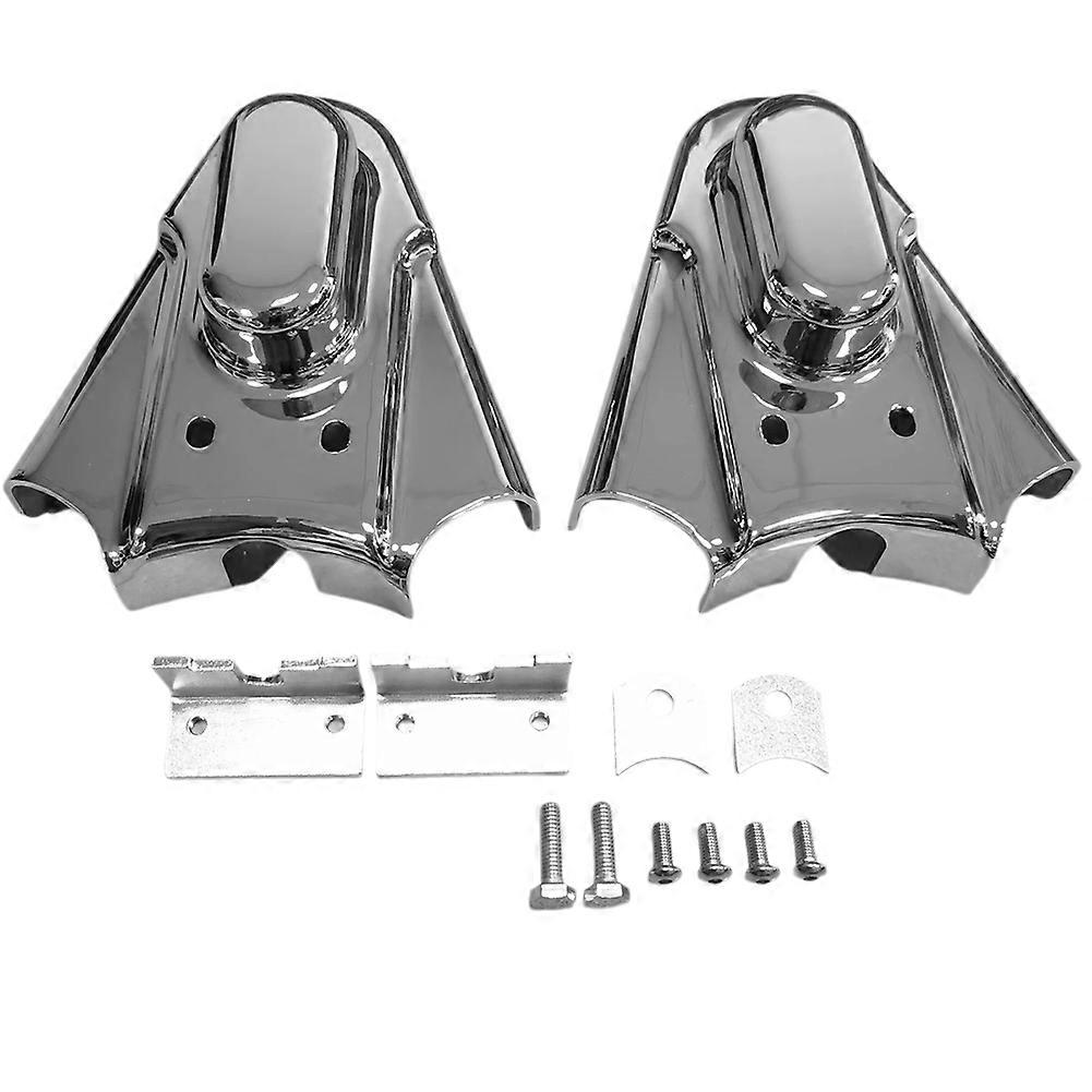 Motorcycle Chrome Metal Rear Phantom Swingarm Axle Covers for Harley Softail Springer EFI FXSTSI FXSTD FLSTF FLSTN