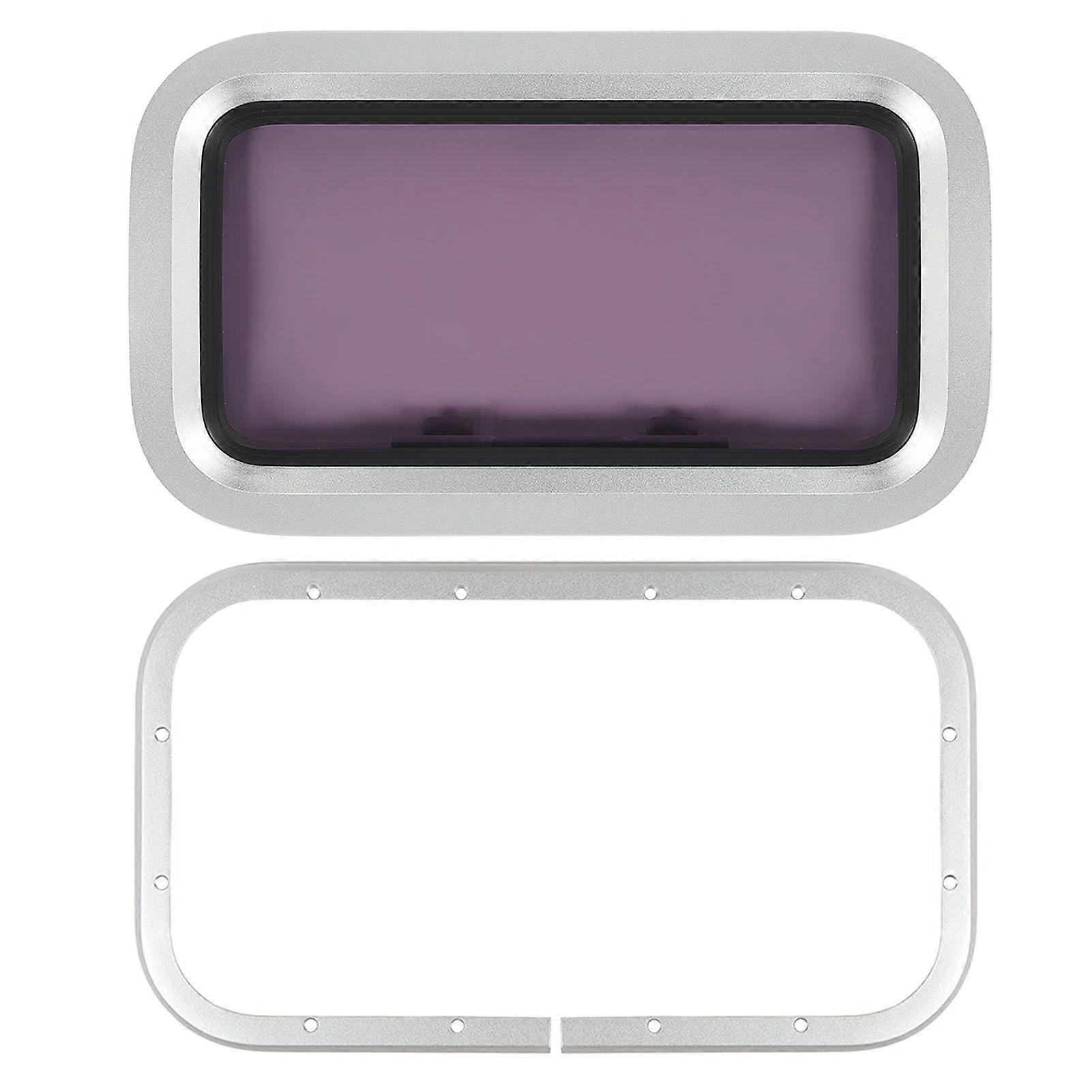 429x171mm Marine Portlight Window Rectangle Internal Opening Ventilation Hatch Porthole Window for Boat Yacht RV