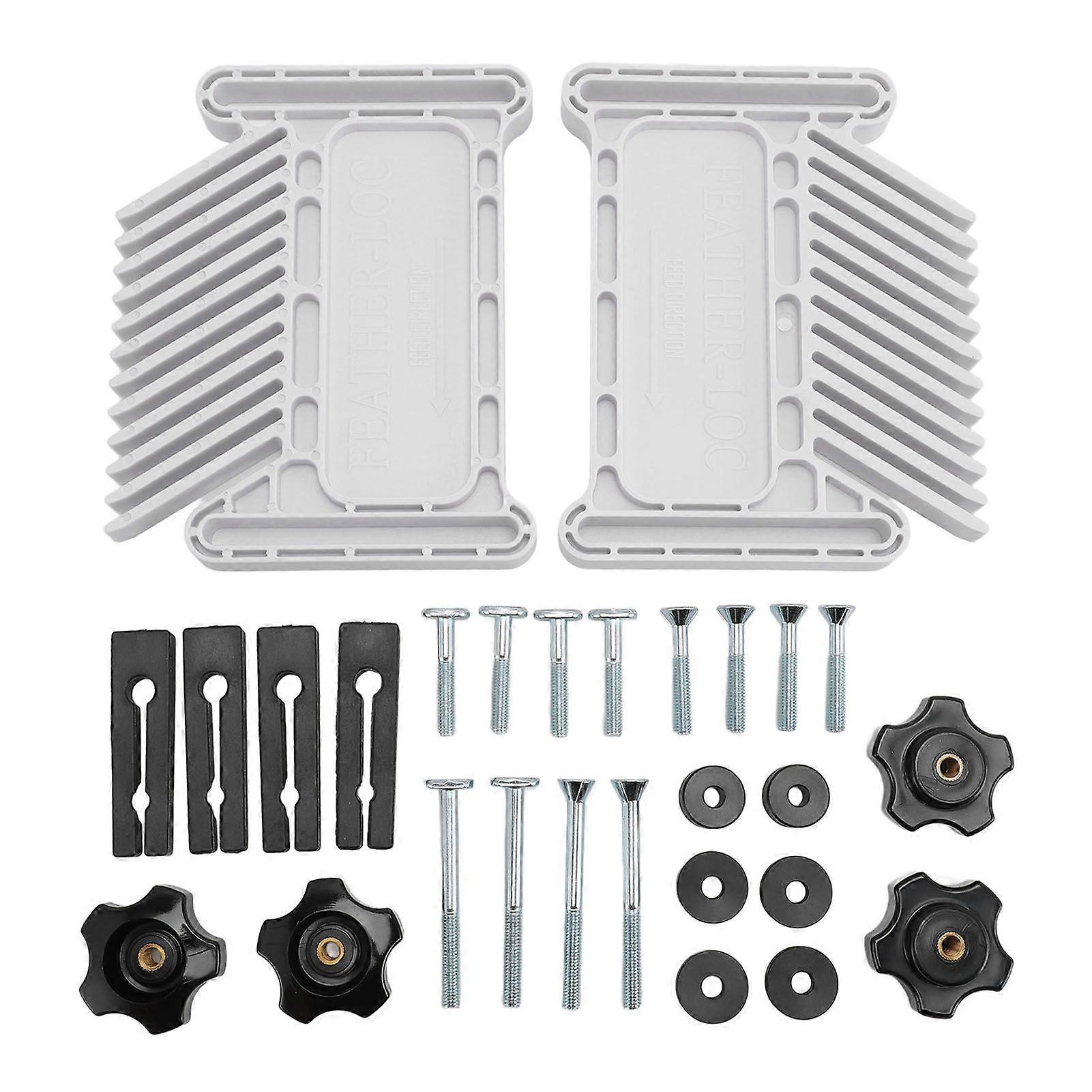 Adjustable Featherboard ABS Stackable Featherboard with Miter Slots Miter Track T Slots T Track for Table Saw Router Tables Band Saw