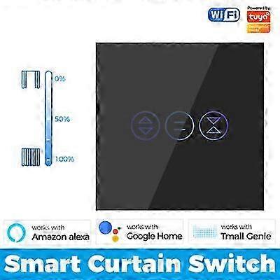 Wifi Smart Curtain Switch Touch Roller Blinds Shutter Alexa Google App
