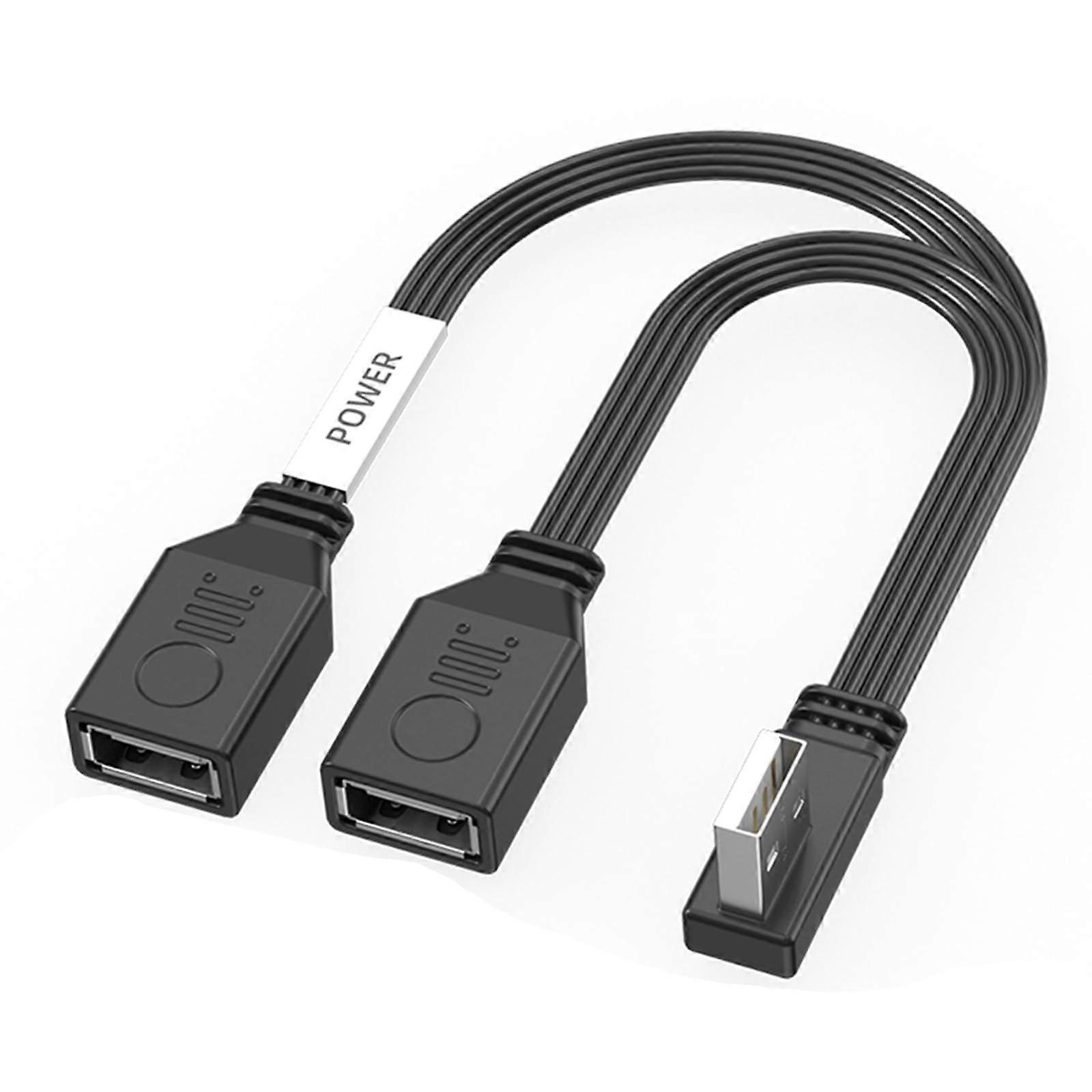 65W USB2.0 Double Female USB Splitter Cable 1 Male To 2 Female Power Cord Extension For Computer And Car Ref: 2288