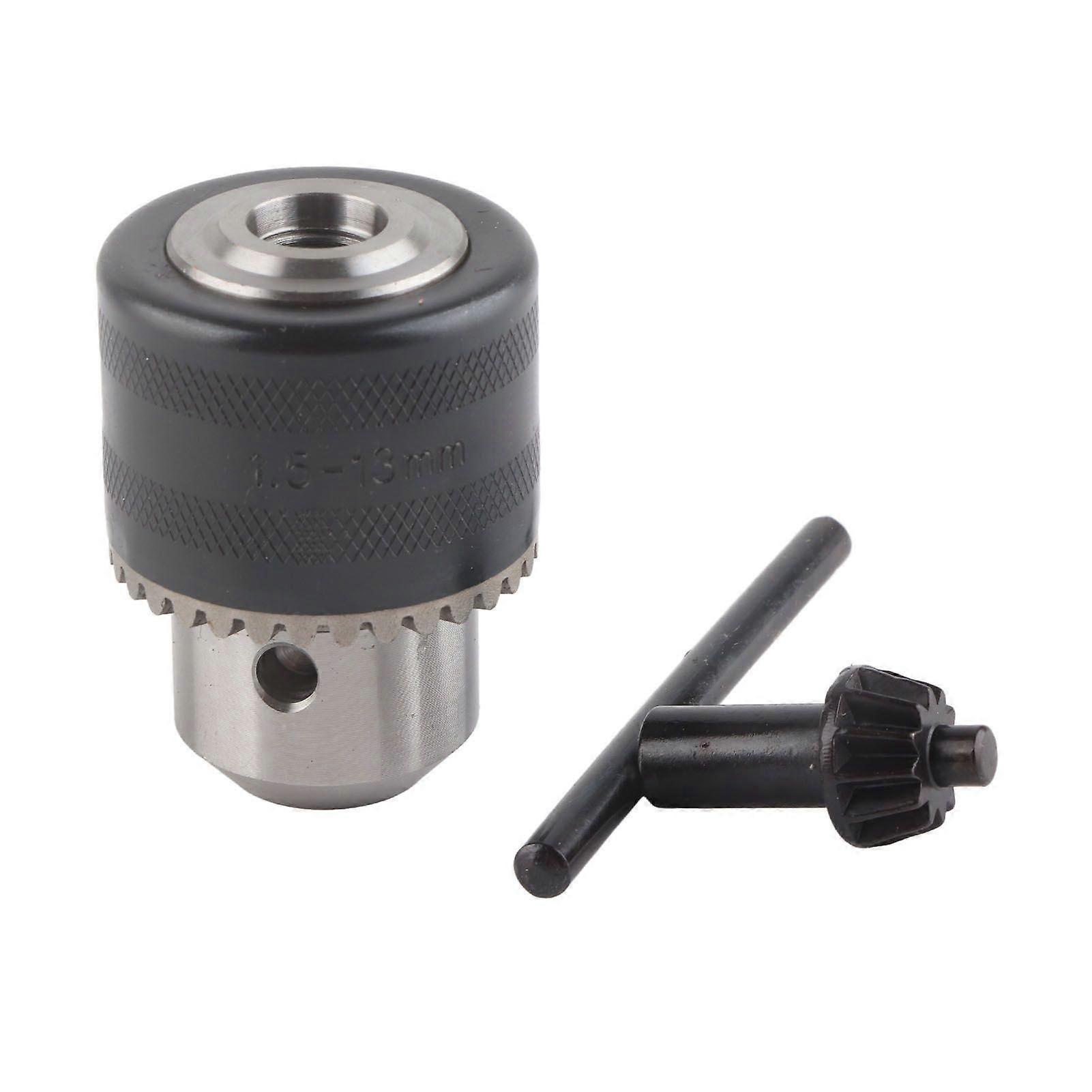 1.513mm Capacity Drill Chuck Mount 1/220UNF Impact Driver Bit Converter Quick Connect Adapter Conversion with Key
