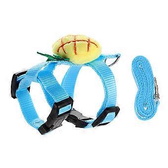 Blue Cat Harness for Kitten Use 1Set Decorative Summer Cat Leading Rope