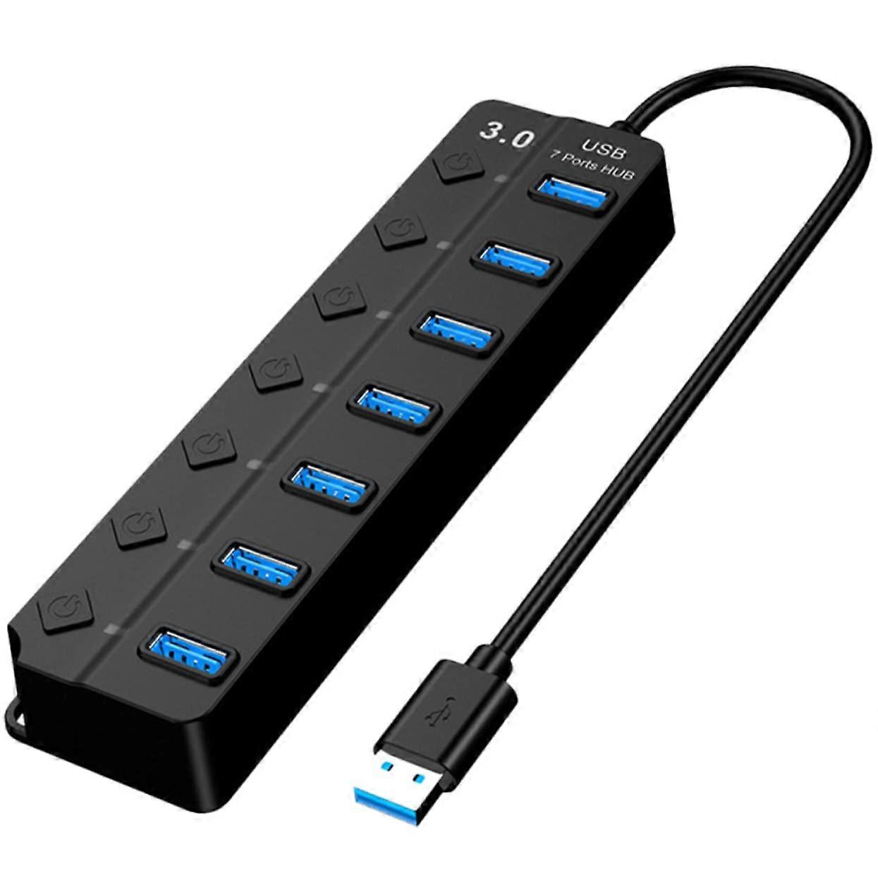 Usb Hub Ports For Laptop And Mobile Devices Independent Speed Splitter Adapter For File Transfer And Gaming