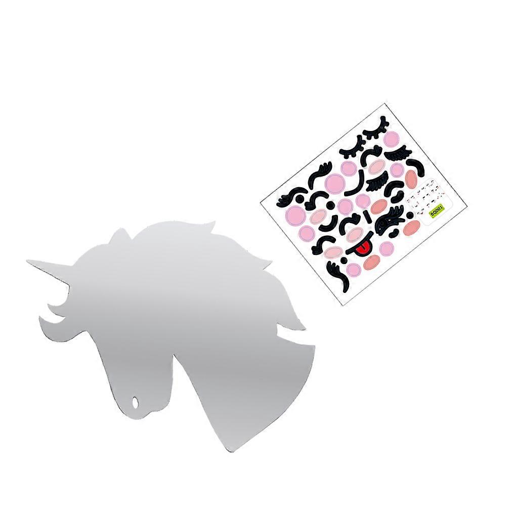Unicorn Wall Decal Acrylic Mirror Sticker for Home 1Set