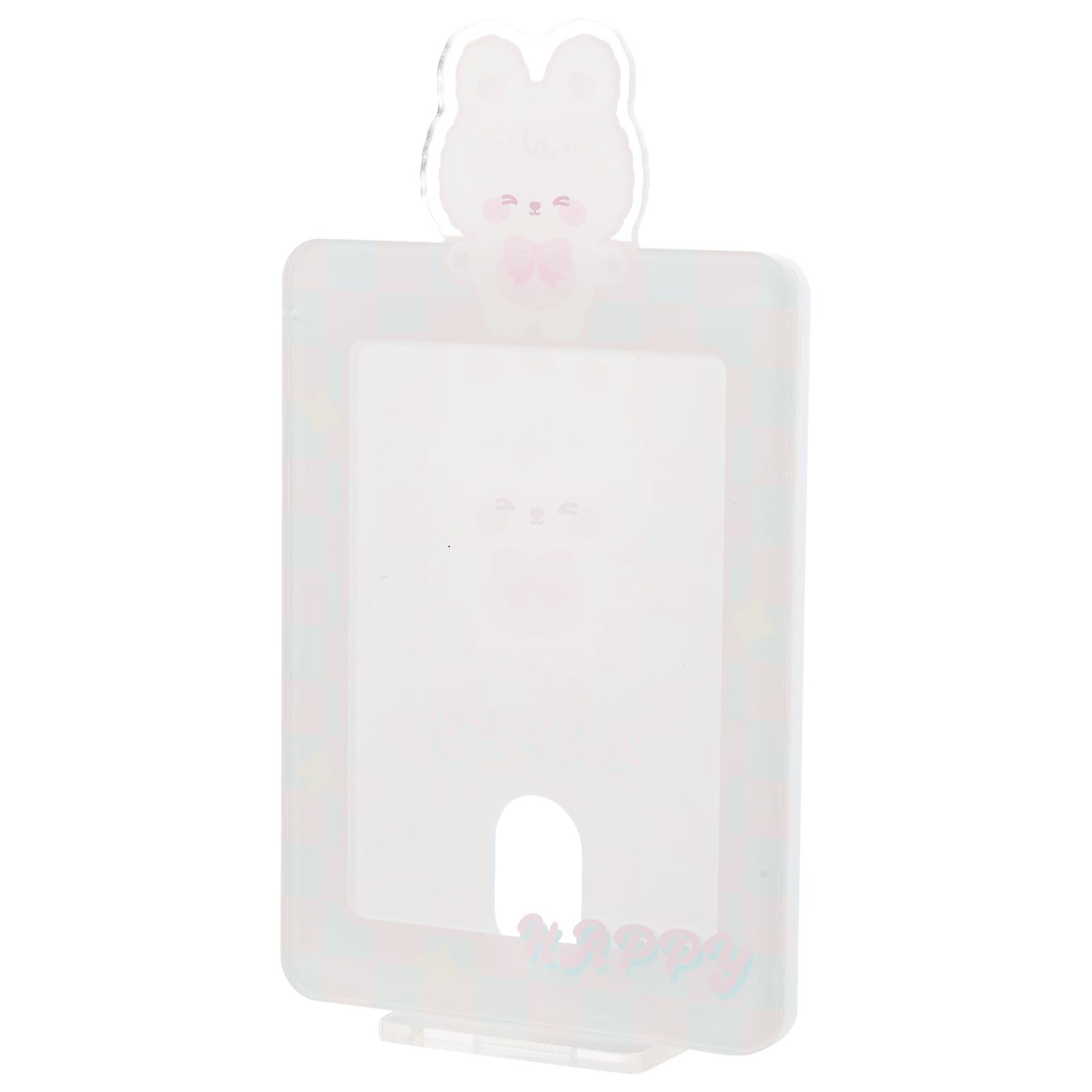 Small Card Display Holder for Card Protection 3Pcs White Desktop Set