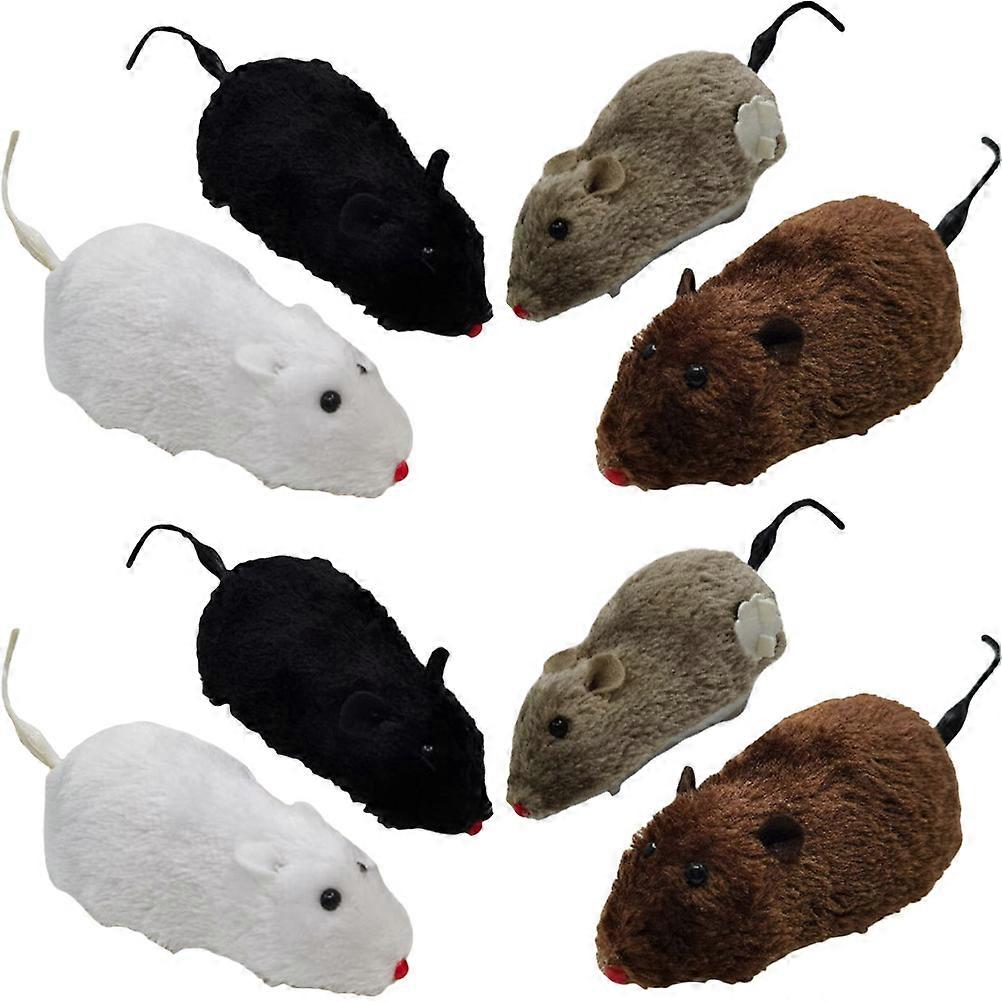Wind Up Mice Cat Toy for Playing 24Pcs Moving Toy in Assorted Colors