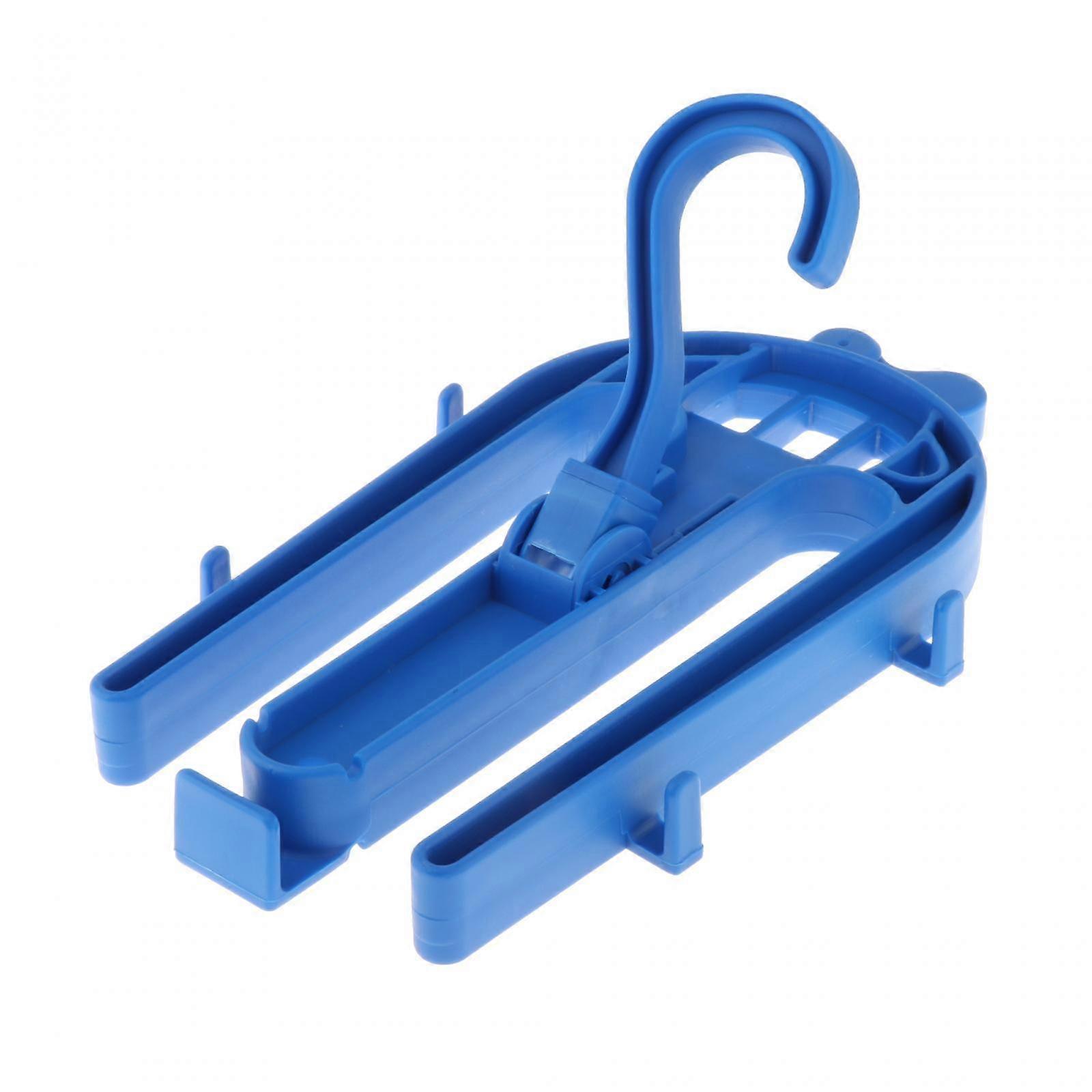 Drysuit Hanger Regulator Bracket with Rotatable Hook Portable Wetsuit Hanger Blue