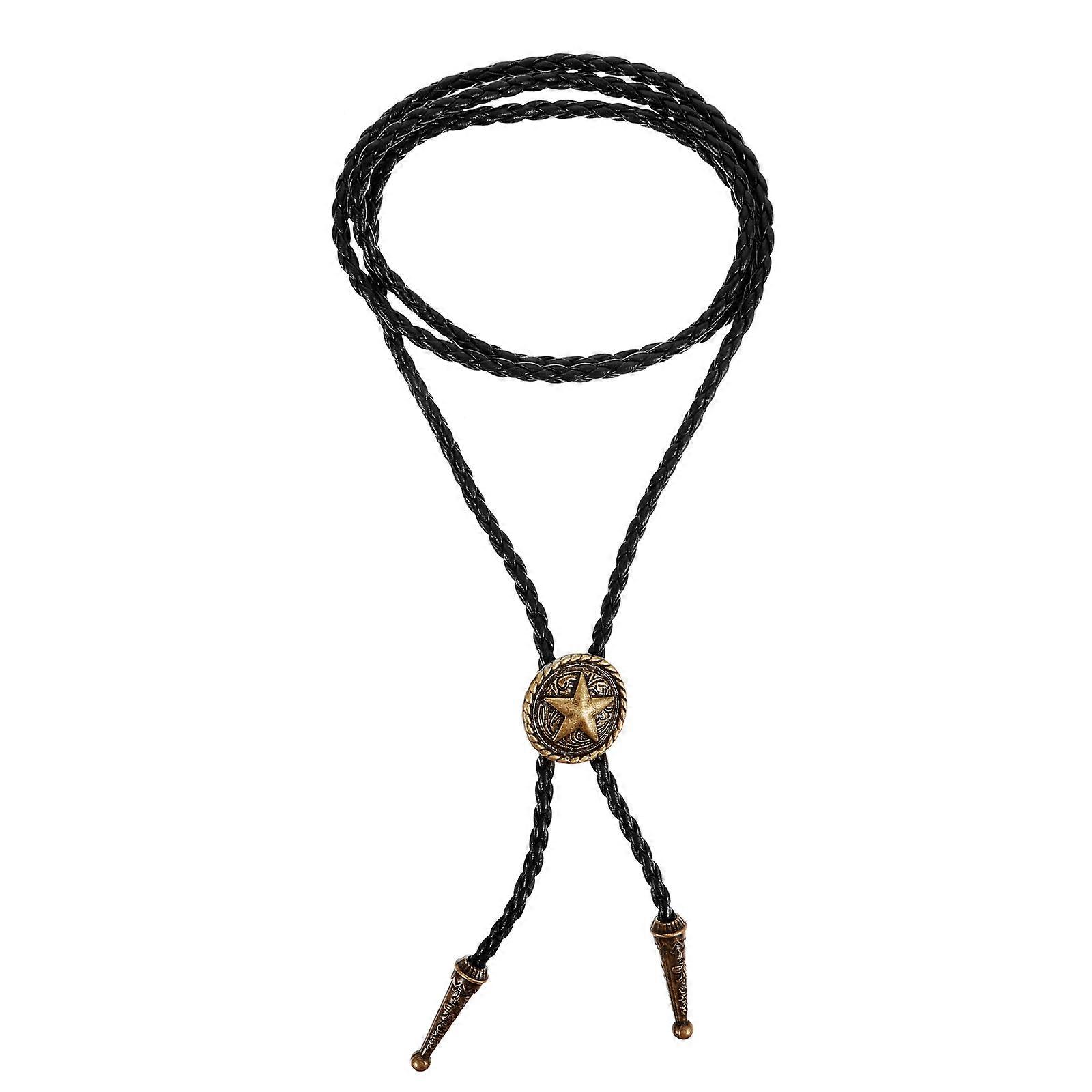 Bolo Tie Necktie for Decor 4Pcs Adjustable Western Eagle Necklace