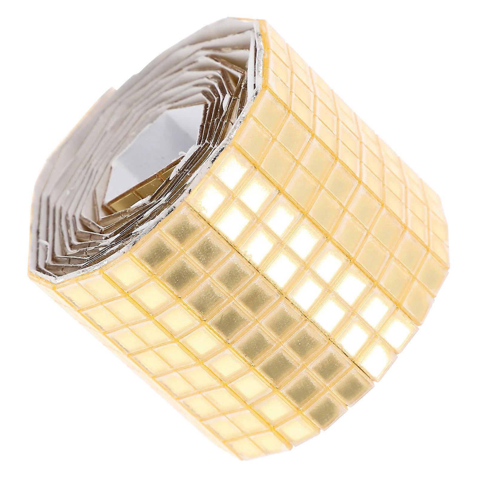 Mirror Decorative Mirror Mosaic Sticker 1 Roll with Self Adhesive for Wall