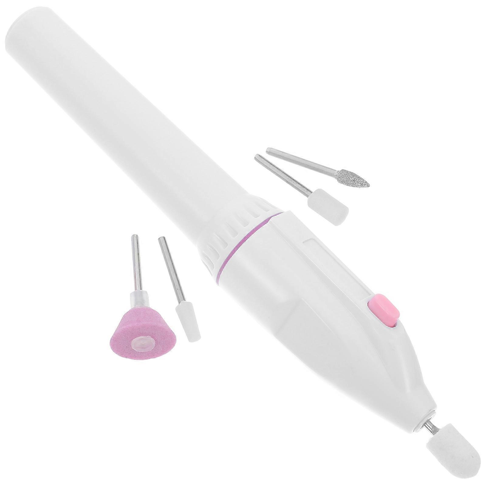 Nail Grinding Device 2Pcs Portable Nail Polisher For Women Home Use Featuring Durable Material And Comfortable Grip Design