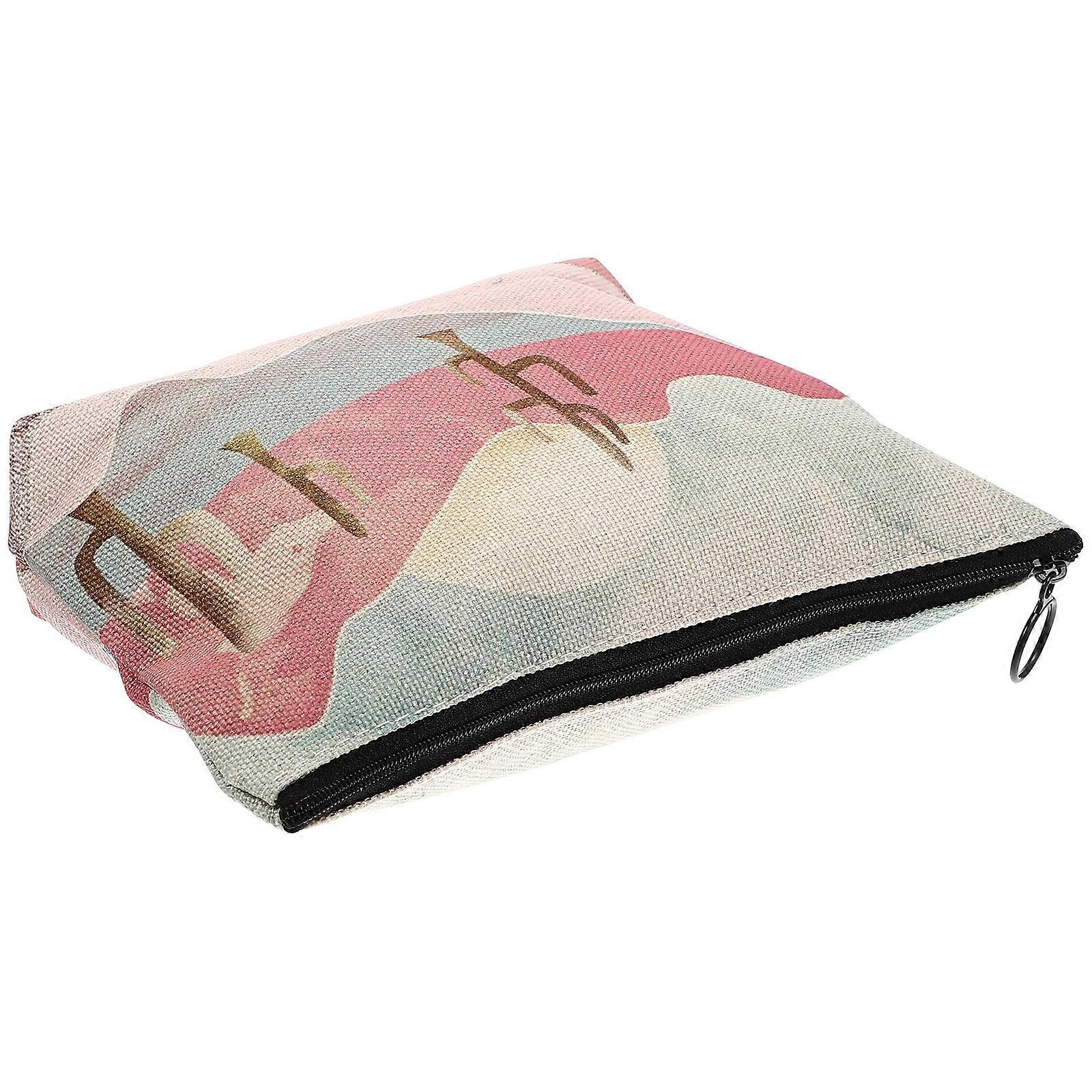 Makeup Bag 2Pcs Handheld Cosmetics Bag For Tour And Family Use 21.5X16Cm Rectangular Easy To Clean