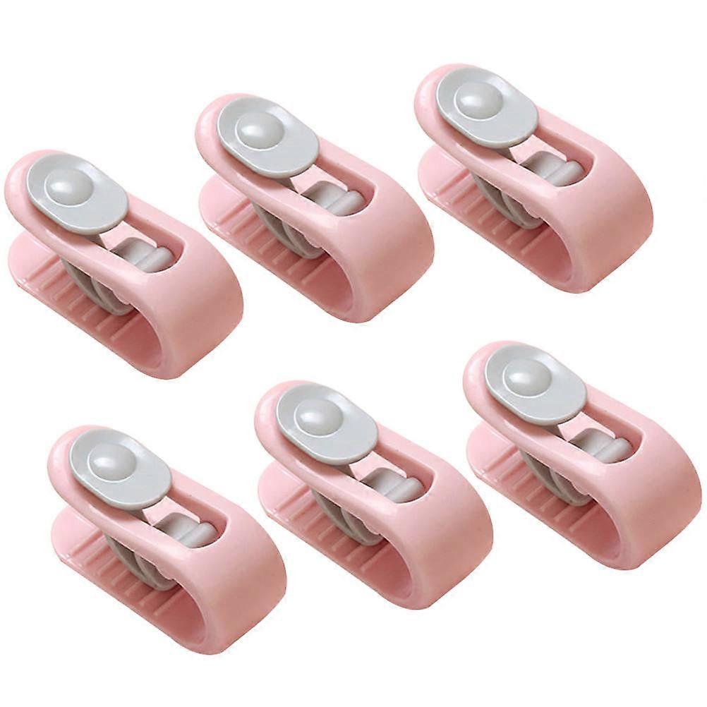Quilt Cover Clip Non-slip Bed Sheet Buckle For Home Use 2 Sets 6Pcs Pink