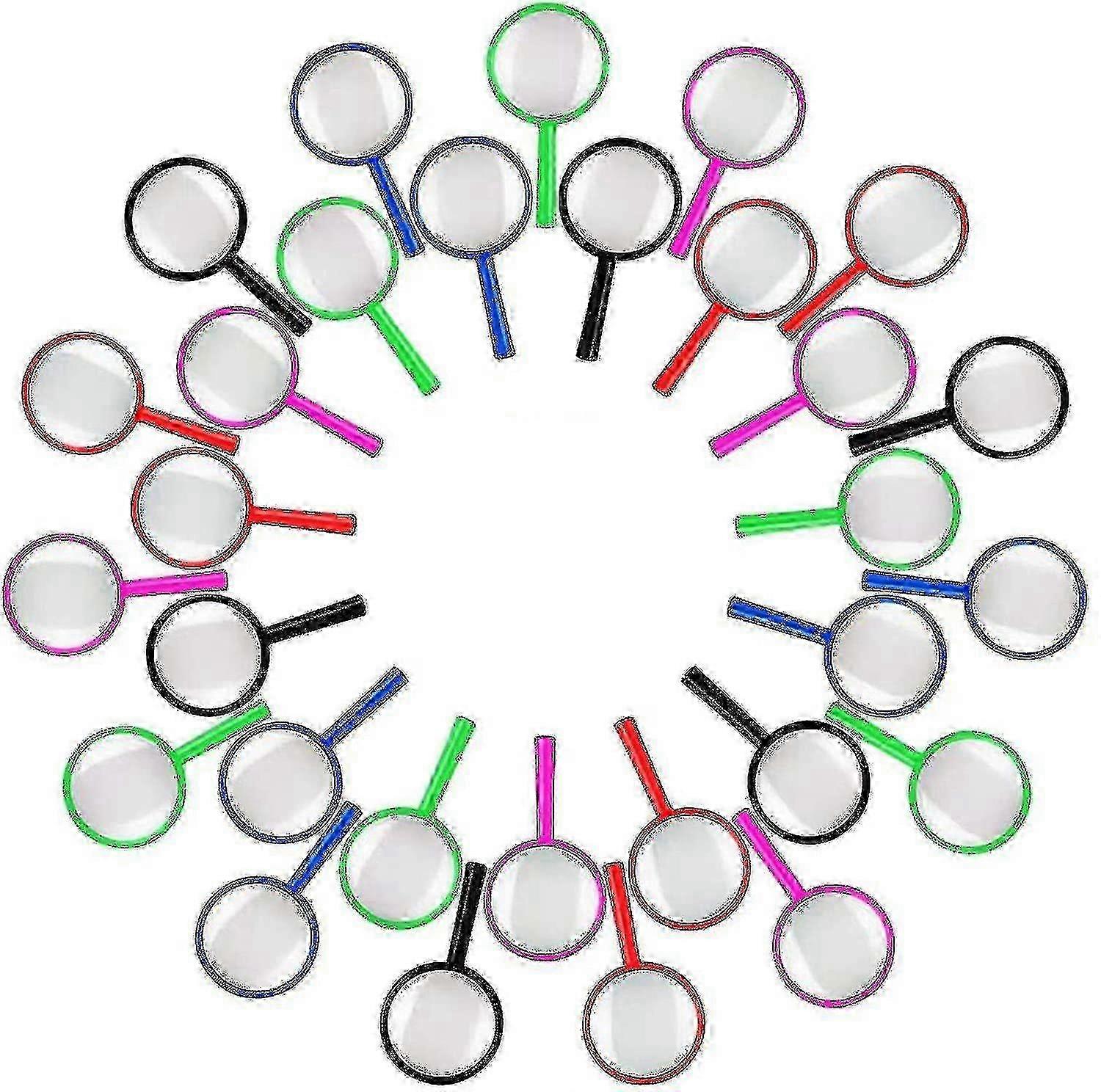30 Pack Kids Magnifying Glasses for Exploring Insects and Small Objects 2025