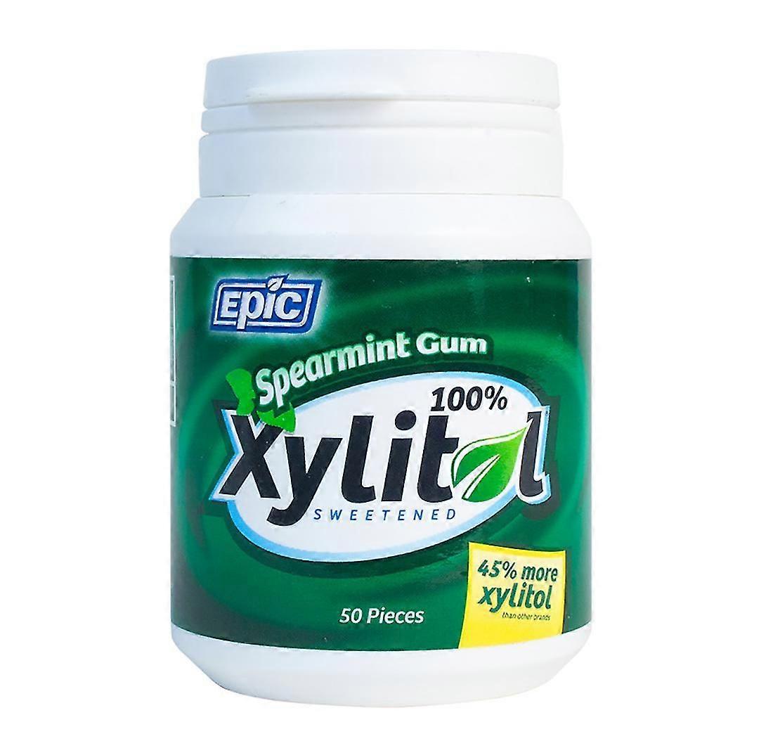 Xylitol Spearmint Chewing Gum for Fresh Breath and Sugar-Free Enjoyment