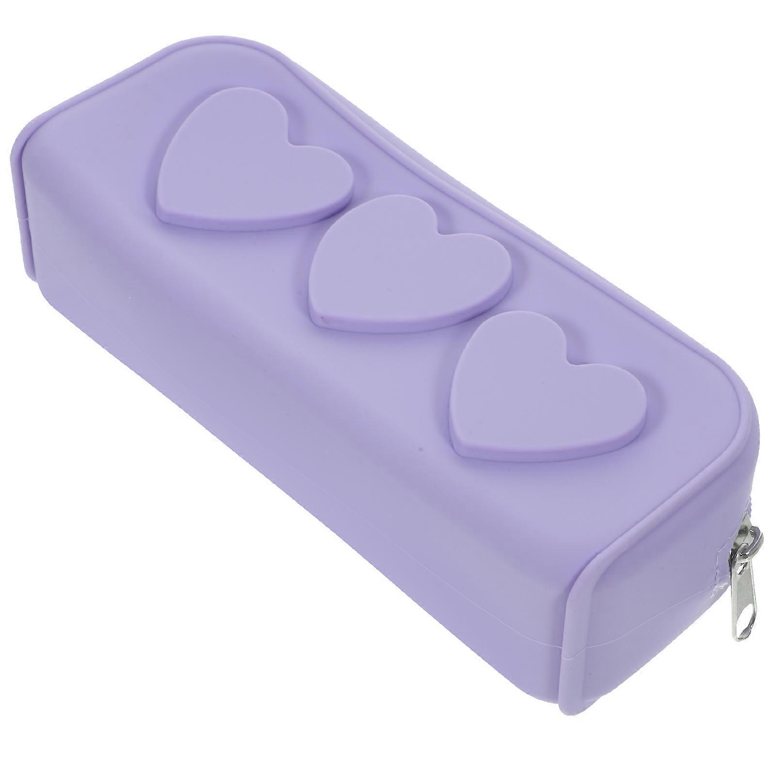 Silicone Makeup Brush Storage Organizer Rectangular Case For Women Travel 3Pcs