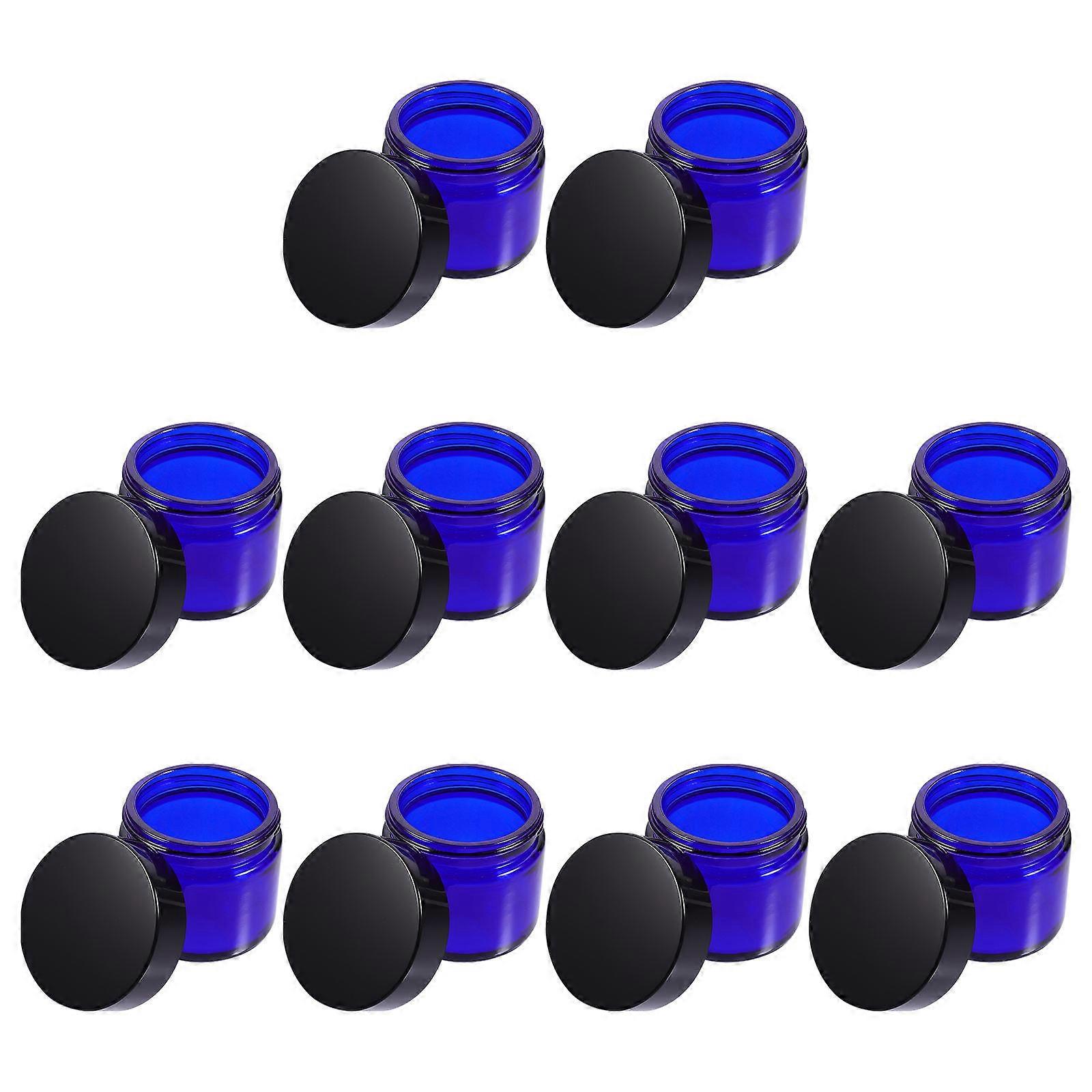 Glass Candle Jar Blue for Storage 10Pcs Aromatherapy Candle Tin