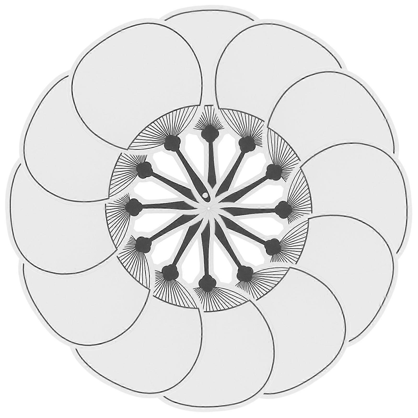 White Plain Cardstock Bookmarks 12Pcs Fan Shape Cardstock for DIY Project Labels