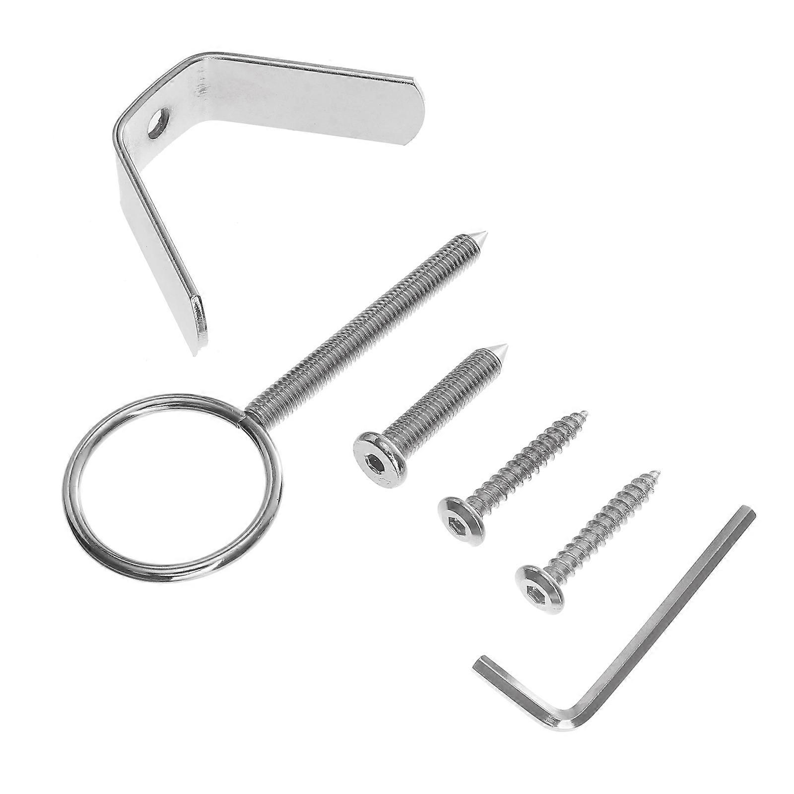 Rectangular Ham Holder Stand For Home Use With Simple Design Silver 2Sets