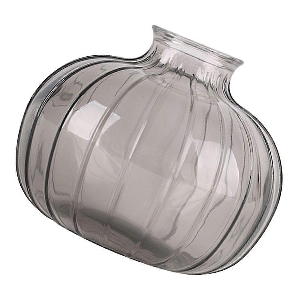 3Pcs Grey Glass Vase Flower Implement for Home Decor Use