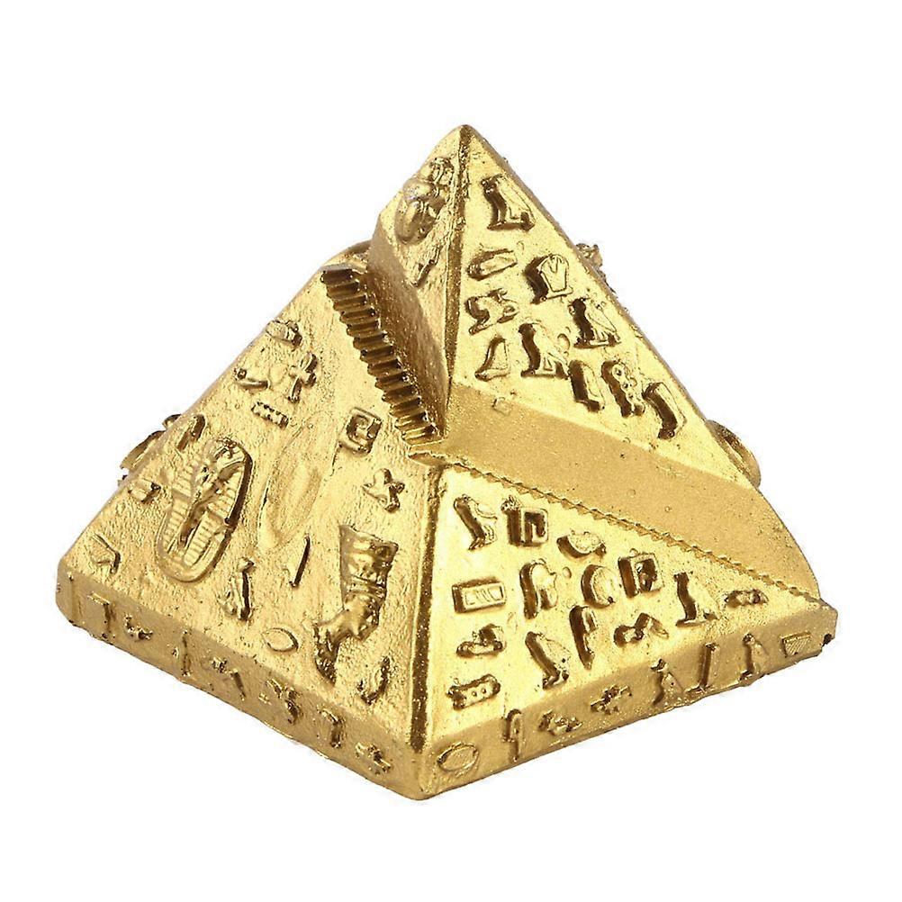 Micro Pyramid Resin Pyramid Ornament for Sand Table Decor 2Pcs