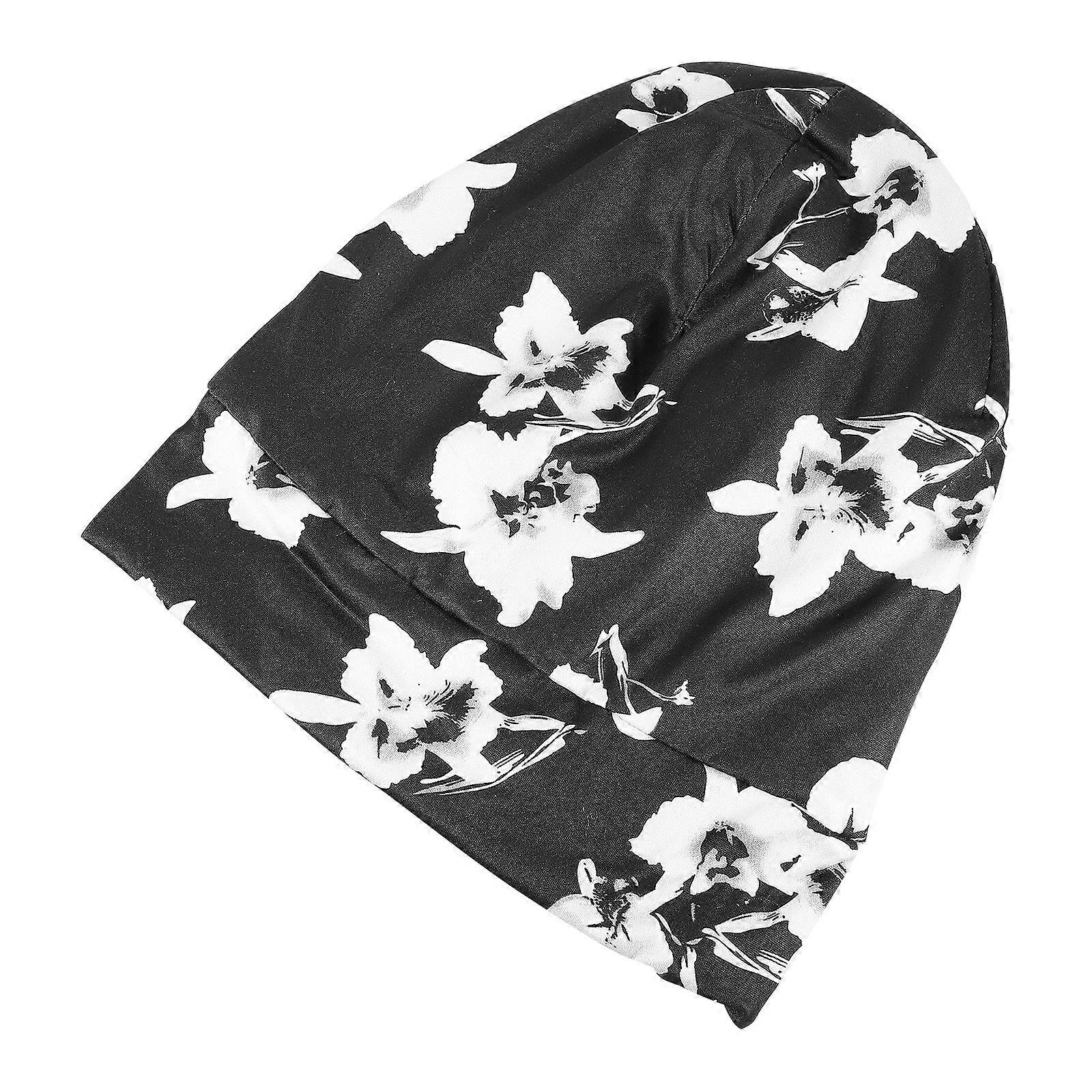 Night Sleeping Cap Cover for Home 3Pcs Black Elastic Bonnet