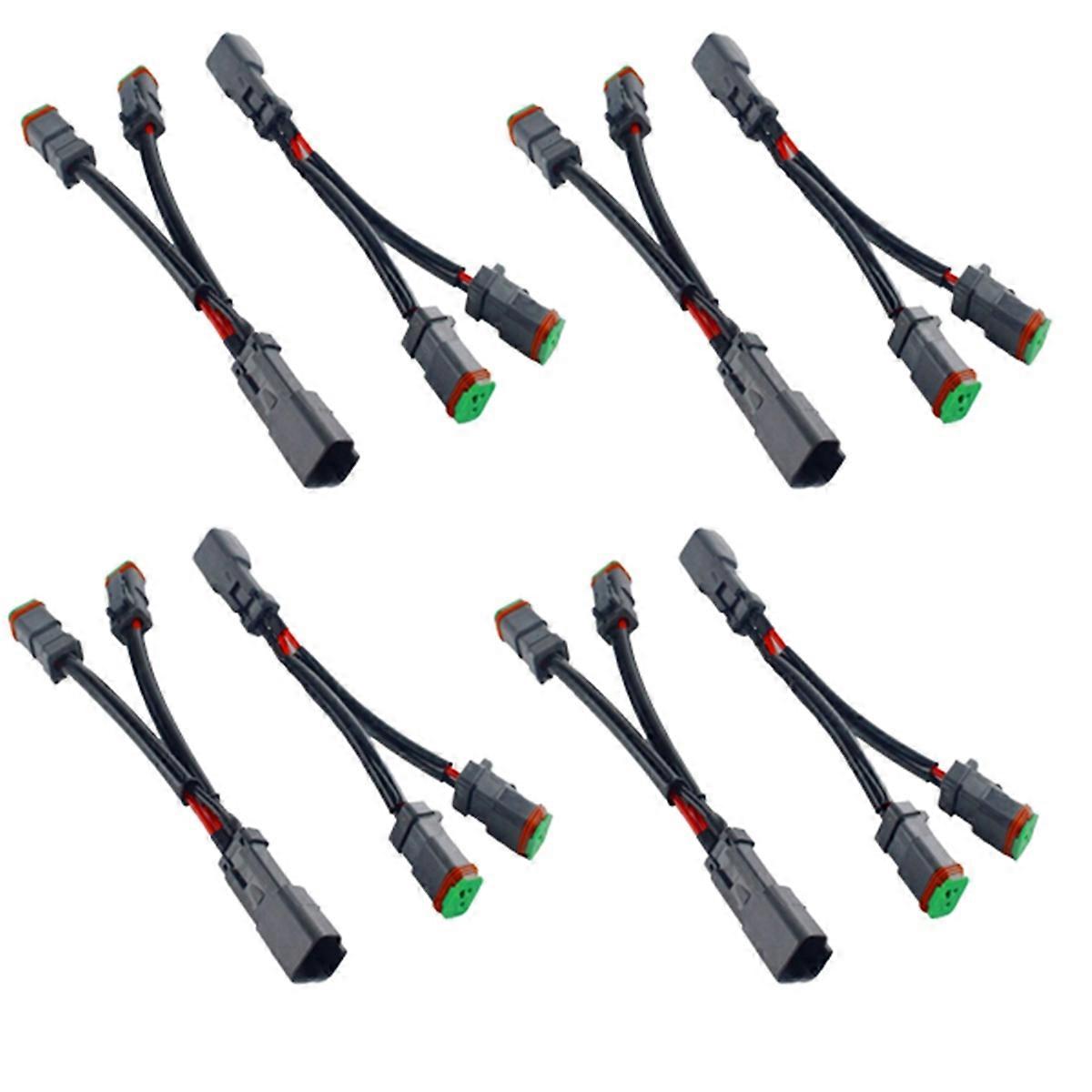 8PCS Y Type Leads Deutsch DT DTP 2 Pin Socket Adapter