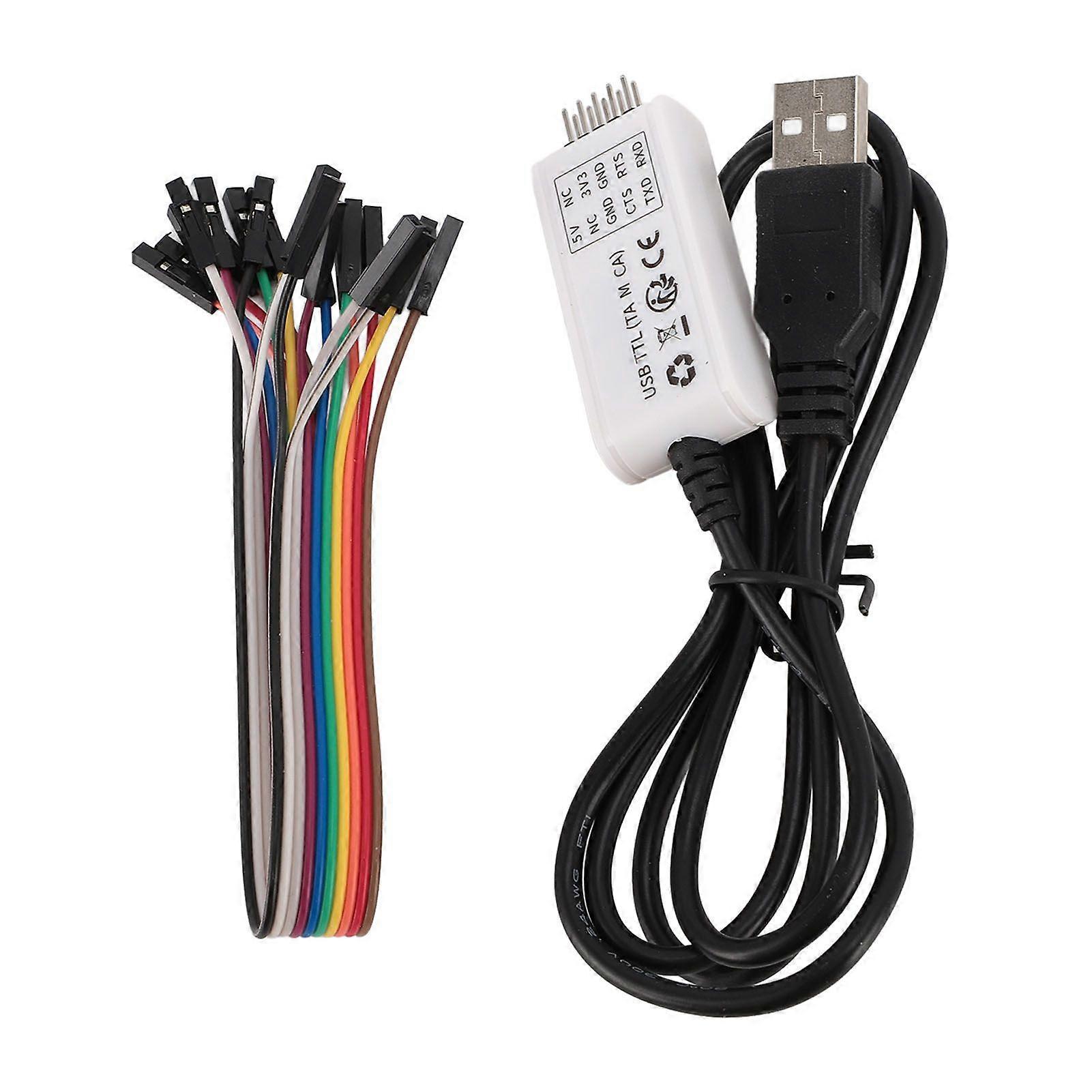 USB to UART TTL Serial Cable Male STC Downloader USB to UART TTL Serial Converter Adapter Module for Win 7 8 10