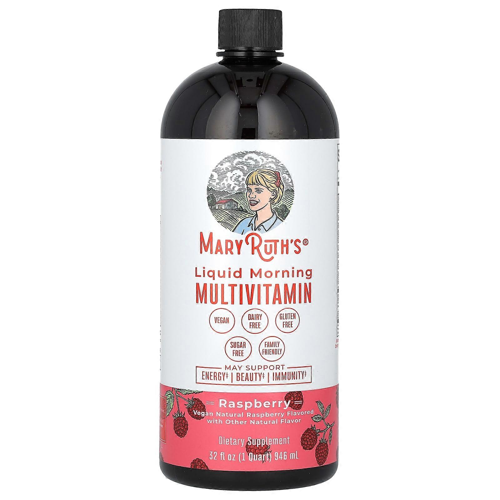 Liquid Morning Multivitamin, Raspberry, 32 fl oz (946 ml)