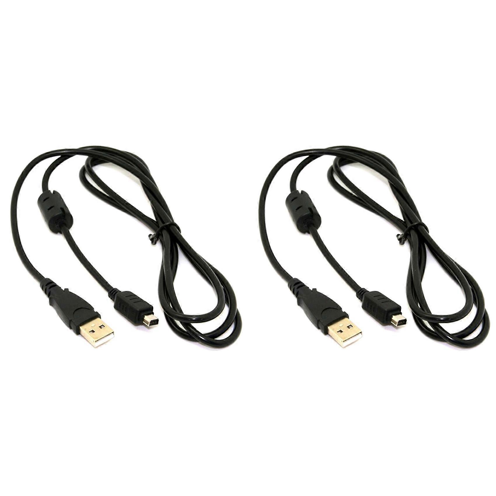 2X 12Pin Camera USB Data Cord Cable for Olympus E-PL7 E-PL1/2/3/5/8 EM5 E-M10Ii EM1 CB-USB5 CB-USB6