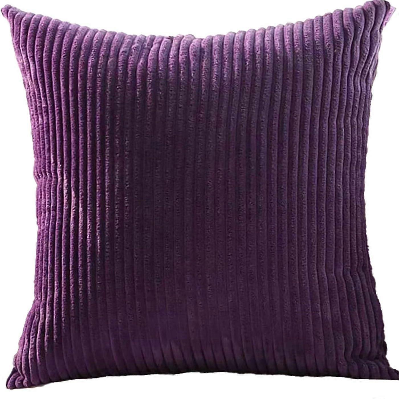 Cushion Covers 80x80 70x70 45x45 Cm, Aubergine, Soft Fabric, Invisible Zipper, Sofa Pillow Case