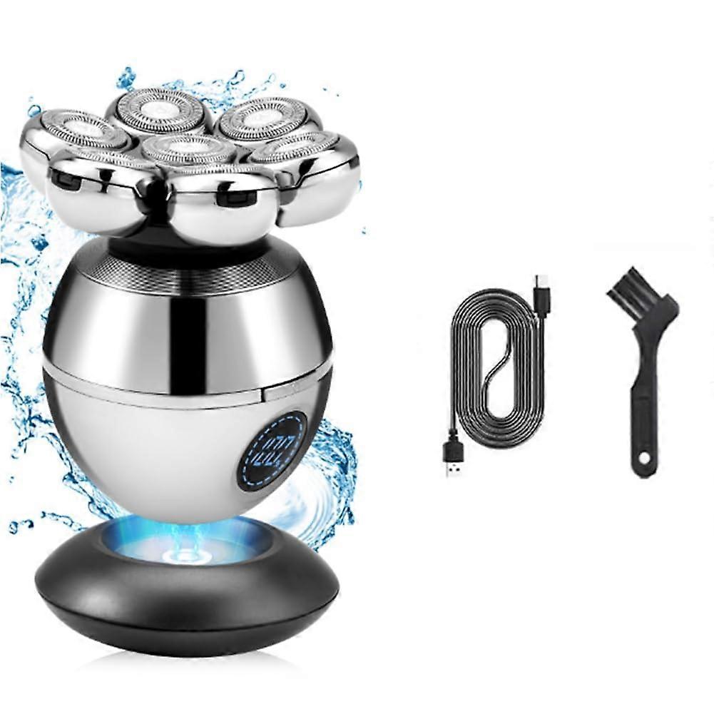 Electric Head Shaver For Bald Men With 7D Floating Cutter Waterproof USB Charging Beard Trimmer Clipper