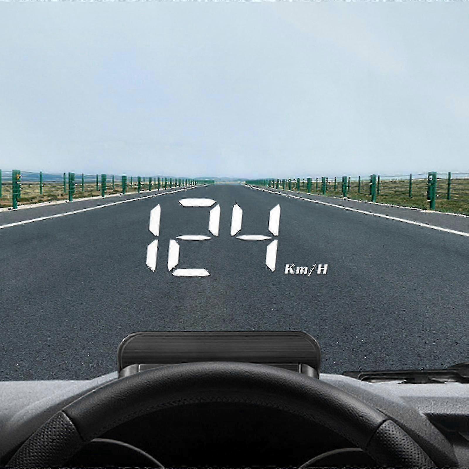 Vehicle GPS Speedometer with USB Port - Shows Speed, Direction, and Alerts for All Cars