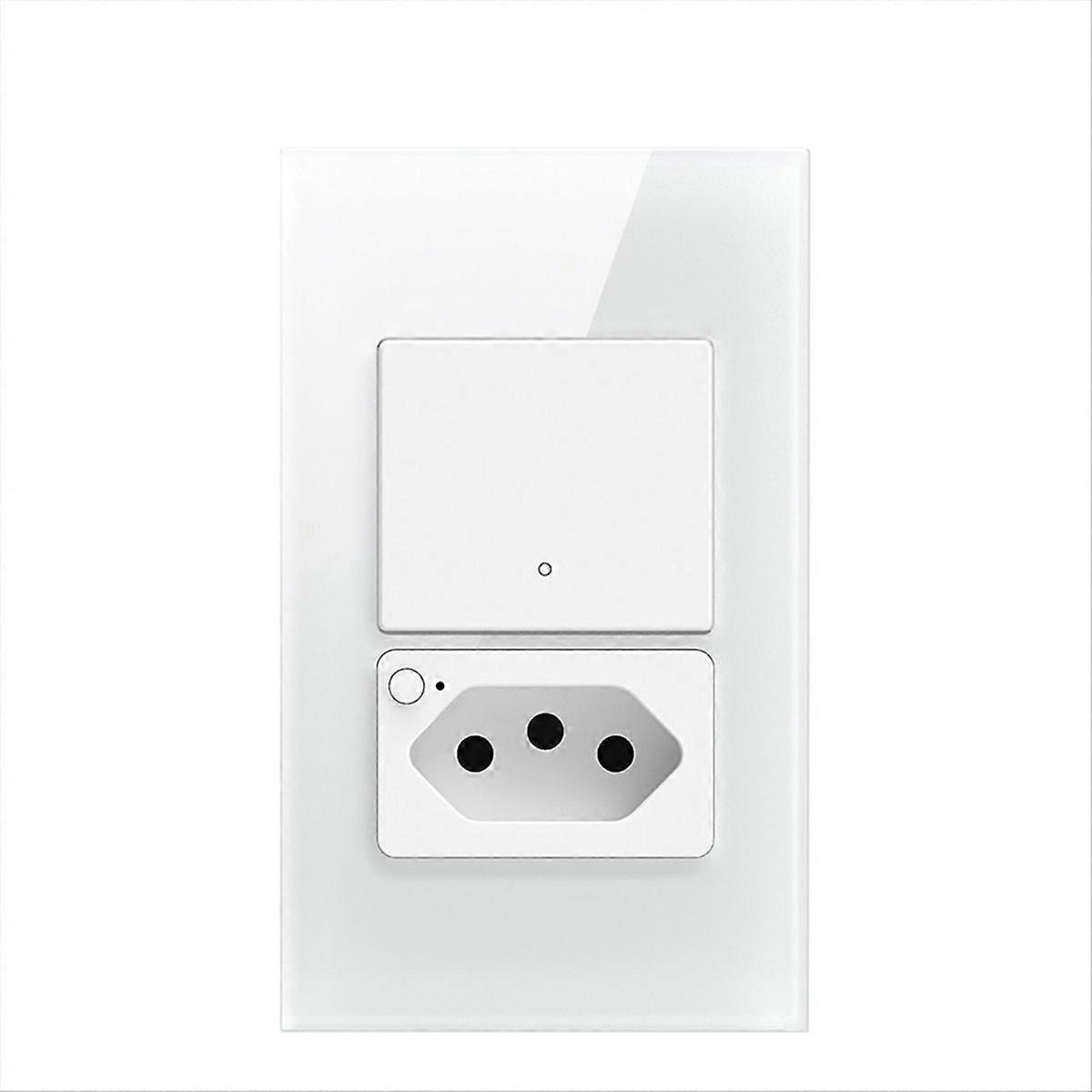 Tuya WiFi Smart Switch Brazil Socket Required 1 Gang Light Switch