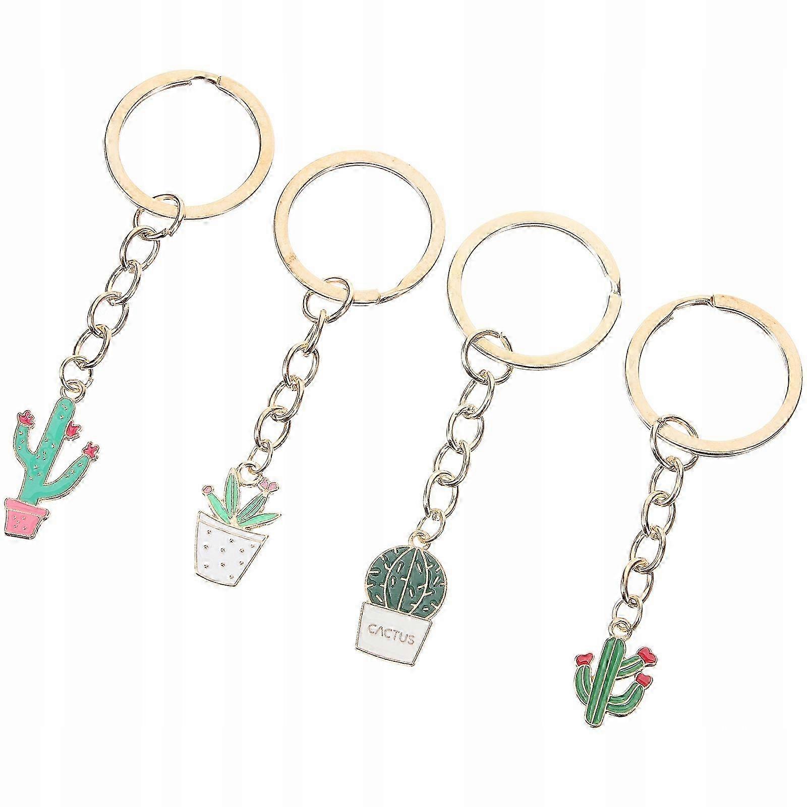 Decor Cactus Keychain Cactus Key Ring Pendant