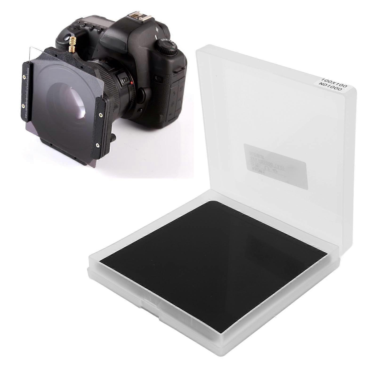 100x100mm Square ND Filter Multi Layer Coating Neutral Density Filter for Photography 2mm Thickness ND1000 